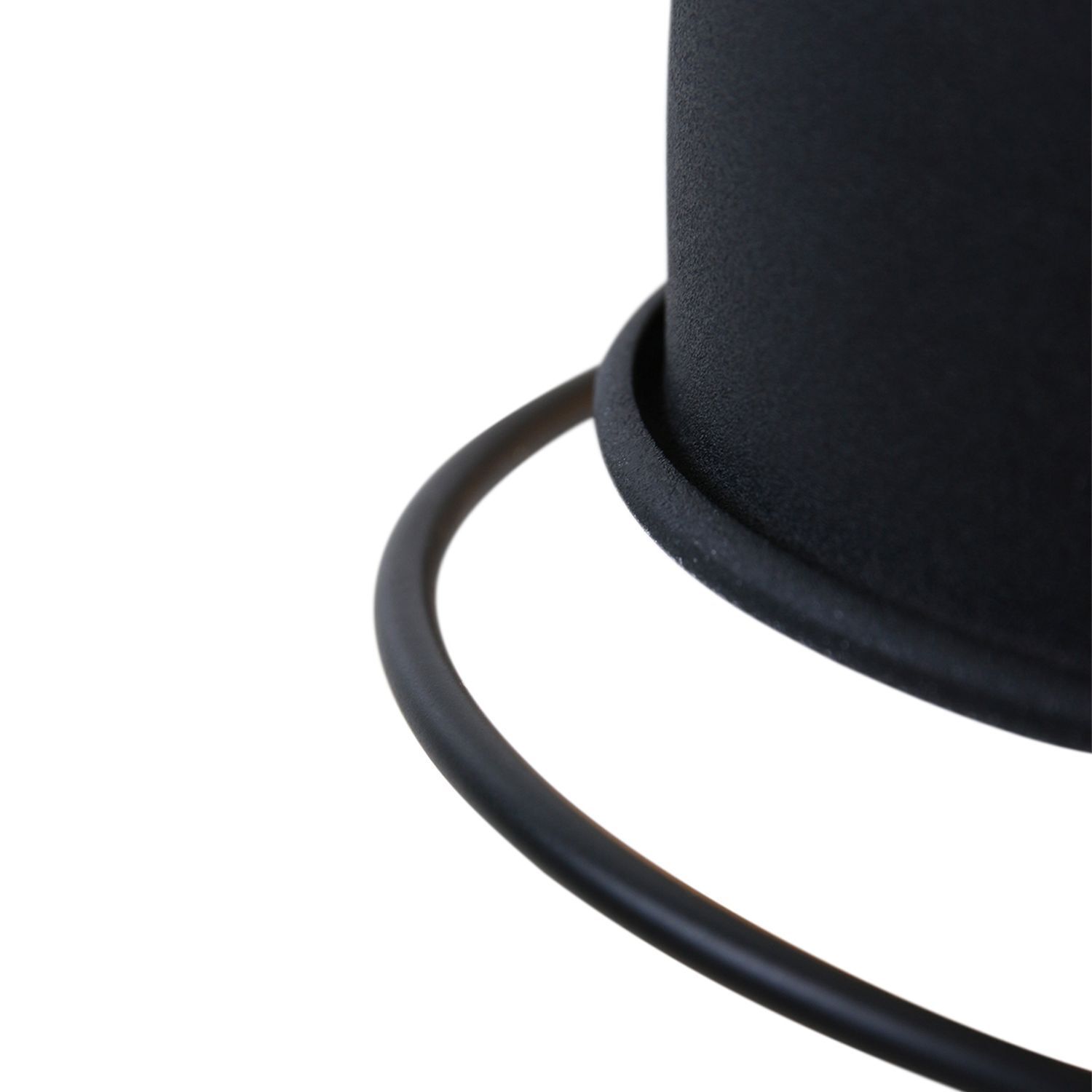 Wandspot mit Stecker in Schwarz Silber T:29 cm flexibel