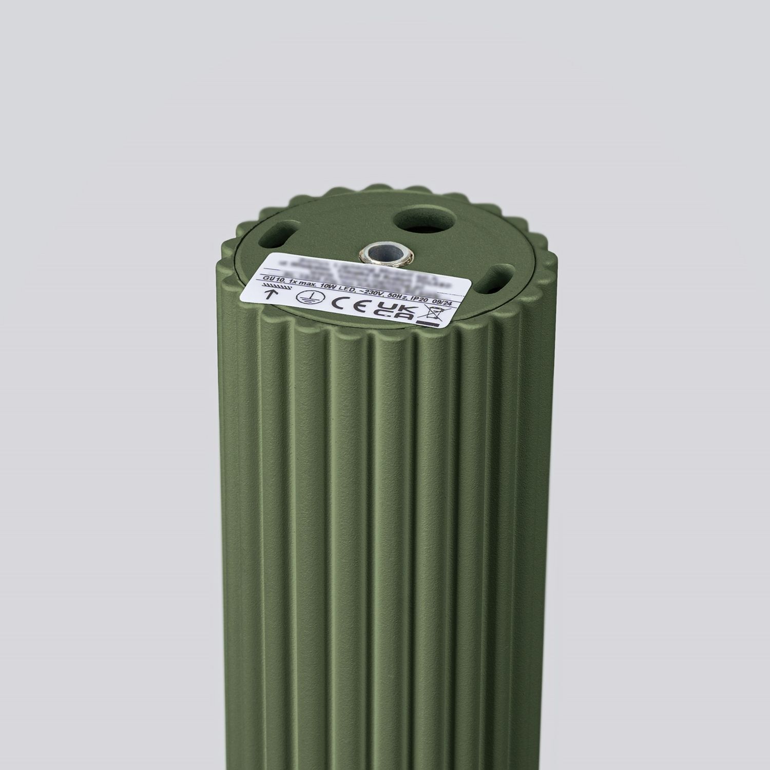Aufbauspot GU10 Ø 6,5 cm H: 60 cm Aufputz Grün Modern