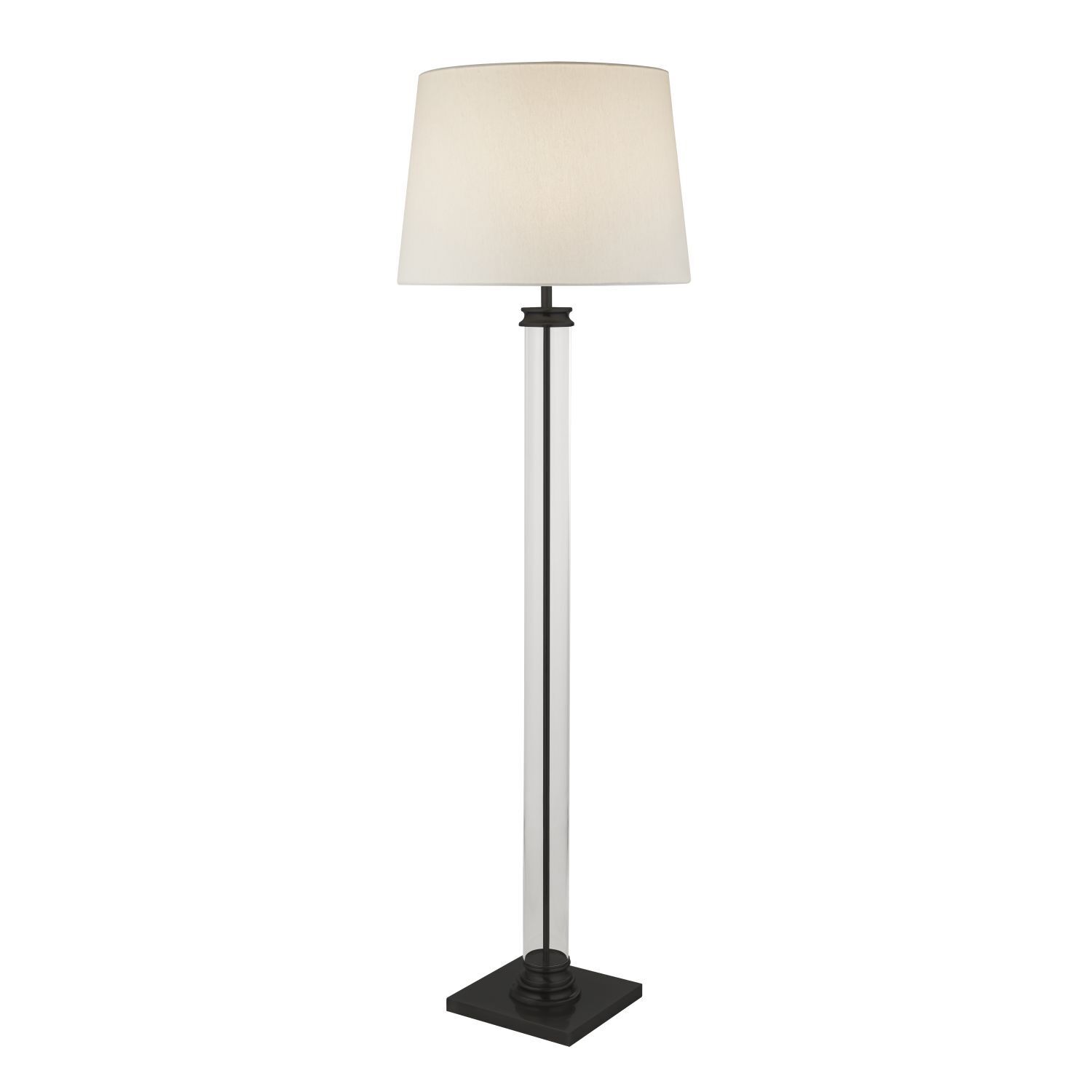 Lampadaire petit 156 cm noir blanc E27