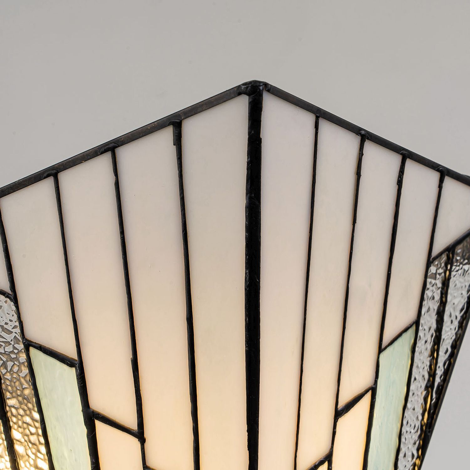 Wandleuchte Glas Metall Tiffany Stil B: 30,5 cm 2x E14 Lampe, Lampenschirm