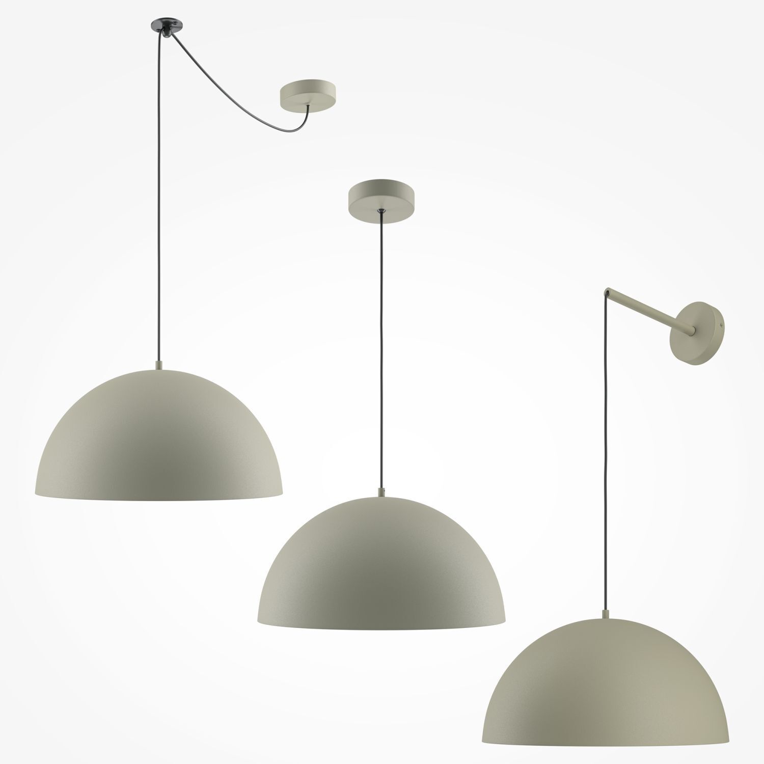 Pendelleuchte Metall Ø 35 cm rund H: max. 320 cm E27