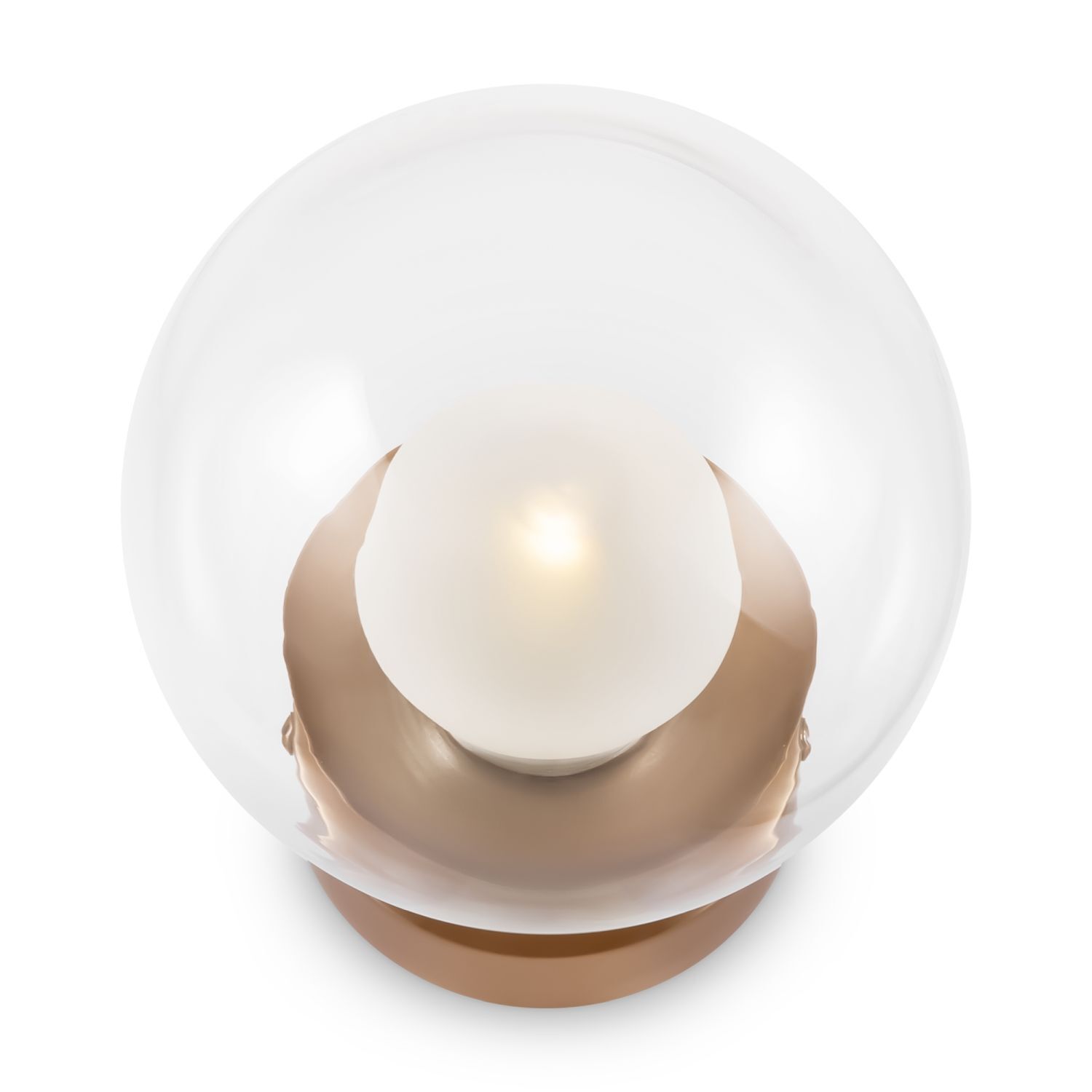 Spiegelleuchte Metall Glas Ø 15 cm in Gold G9 Modern Zubehor, Sphäre, Schmuck, Perle, Teller