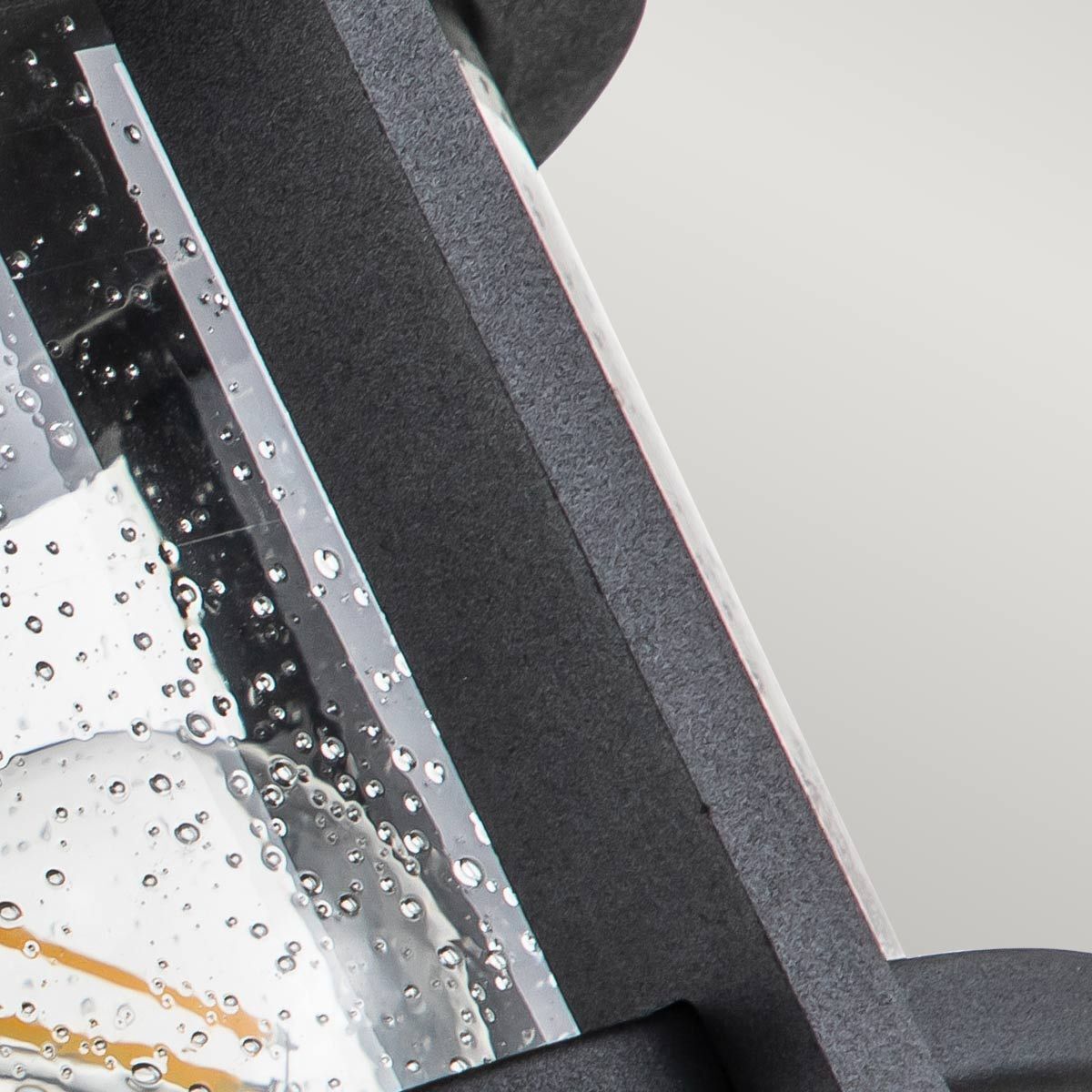 Deckenlampe außen rund Ø 33 cm Schwarz Transparent IP44 Auto, Transport, Fahrzeug, Windschutzscheibe