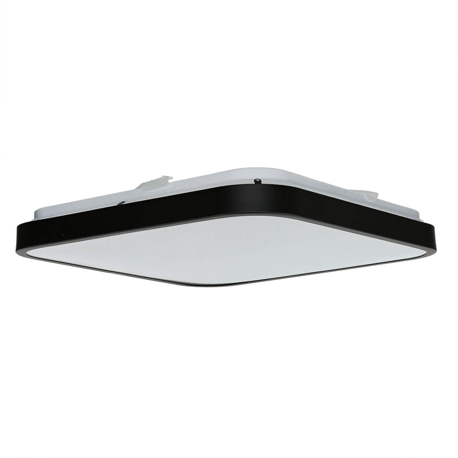 LED Deckenlampe Schwarz Modern IP44 3000K blendarm Deckenleuchte, Leuchte