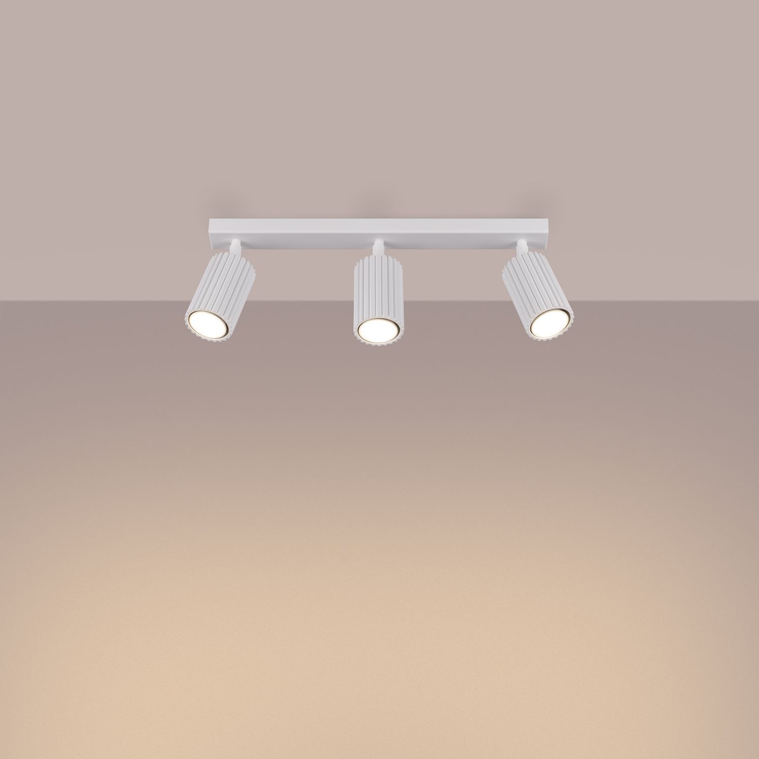 Deckenspot GU10 3-flammig Weiß L:45 cm schwenkbar Deckenleuchte, Beleuchtung, Leuchte