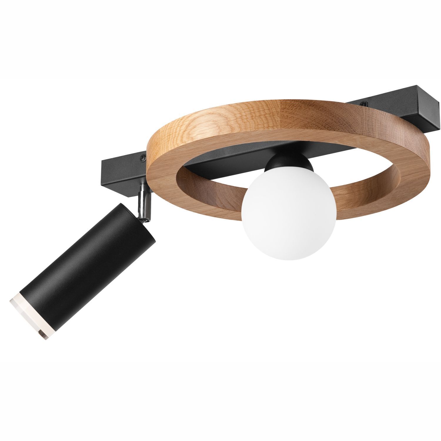 deckenlampe, holzring, spot, fassung, glühbirne