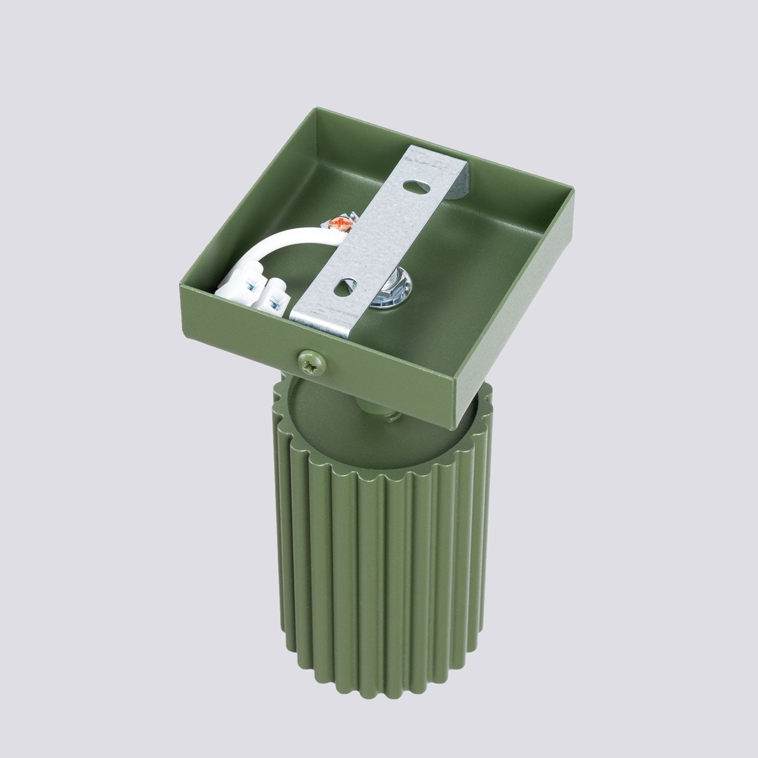 Wandleuchte klein B: 8 cm Grün schwenkbar Aluminium GU10