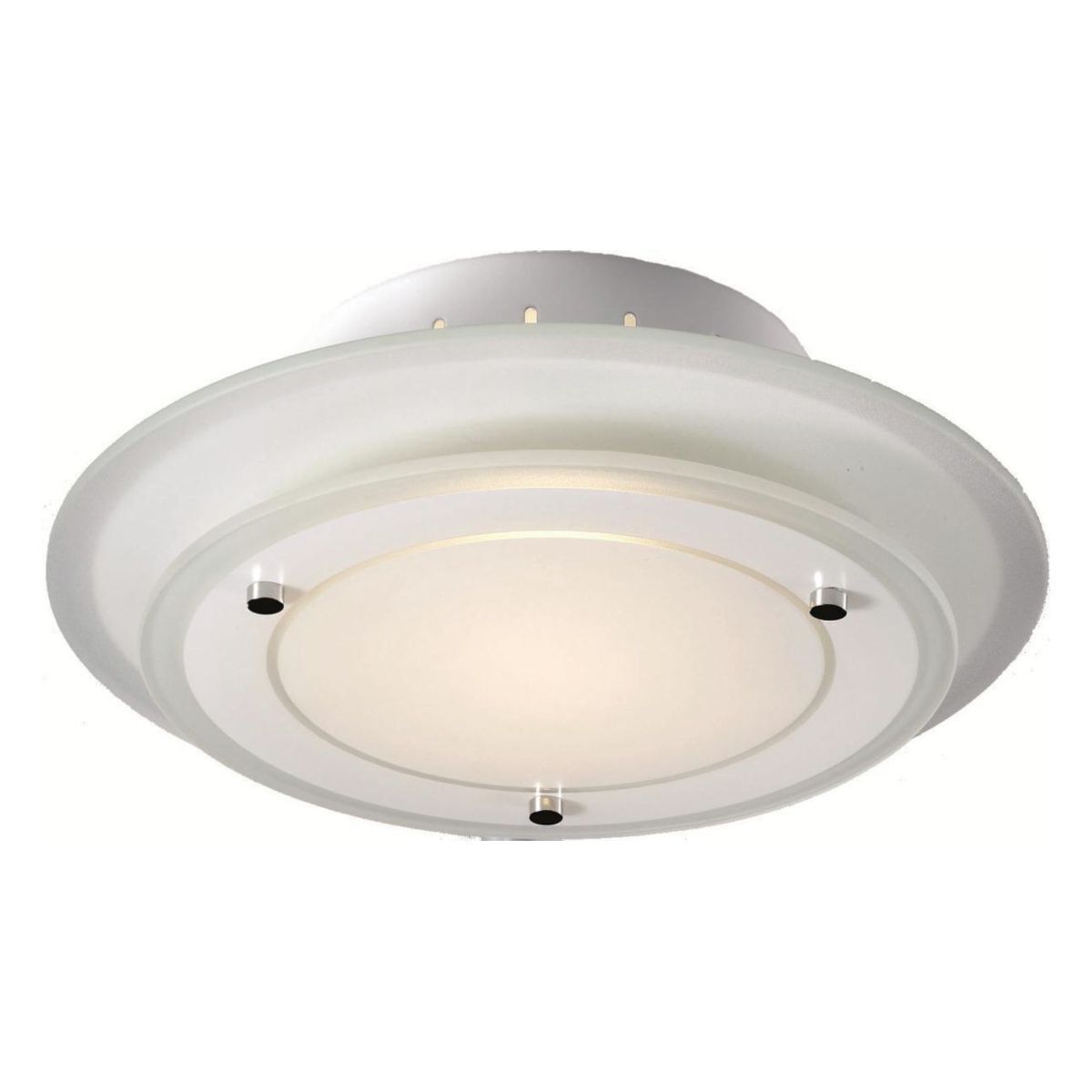 Deckenleuchte Glas Schirm Ø 22 cm rund blendarm Deckenleuchte, Leuchte