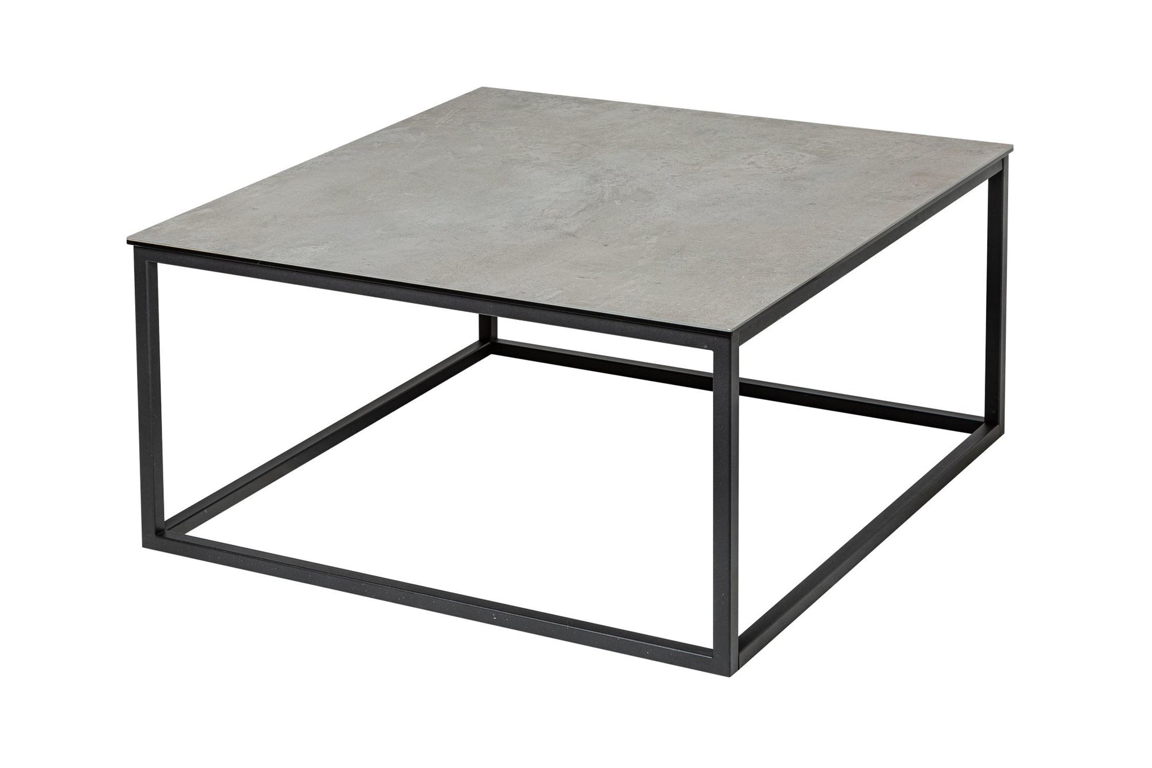 Table basse en céramique gris aspect béton 75x40 cm (lxh)