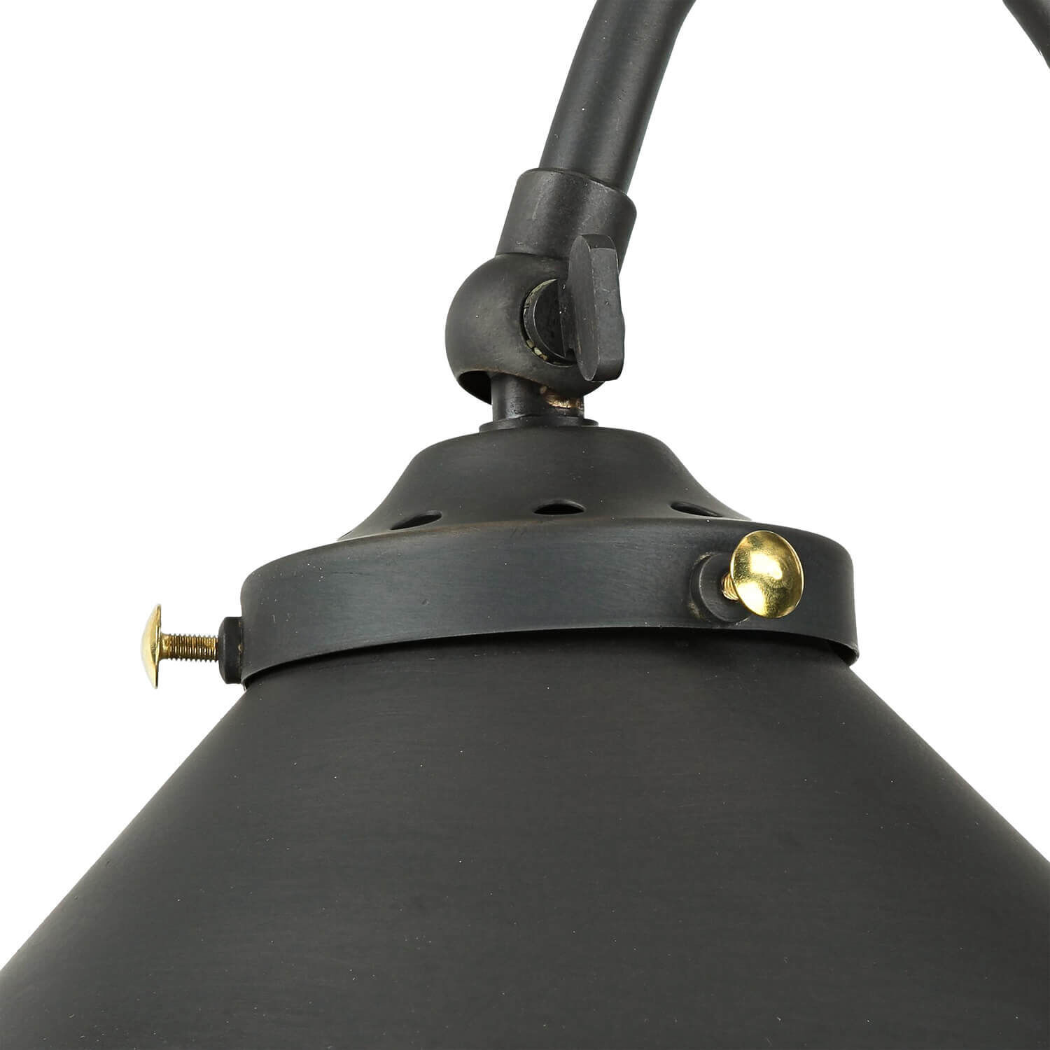 Applique murale bronze foncé en laiton véritable Beleuchtung, Lampe, Maschine, Schraube