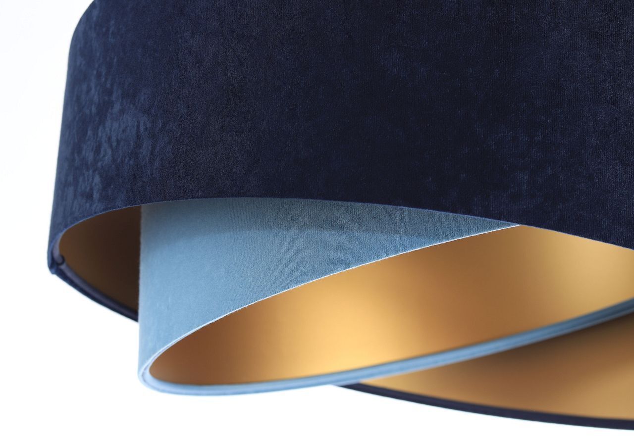Hängeleuchte Stoff rund Ø 50 cm Velours Optik Modern MARLON Lampe