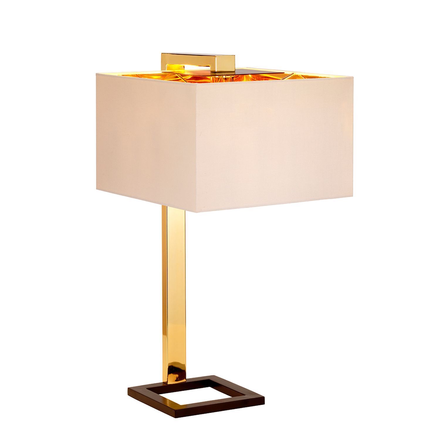 Lampe de table TIAGO en or brun crème H:62cm Lampe