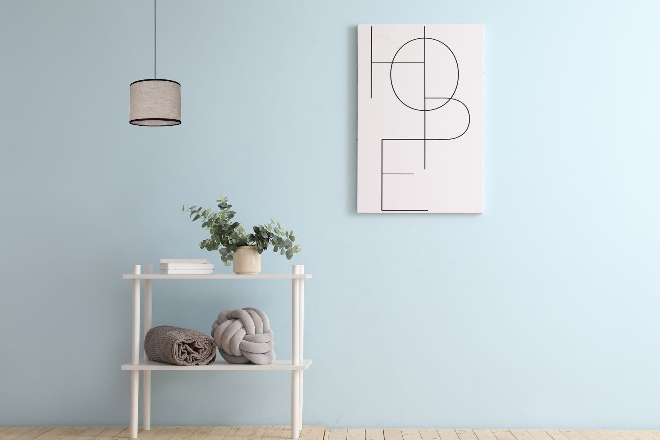 Lampe à suspendre ronde Tissu Noir Beige E27 Ø20 cm Moderne