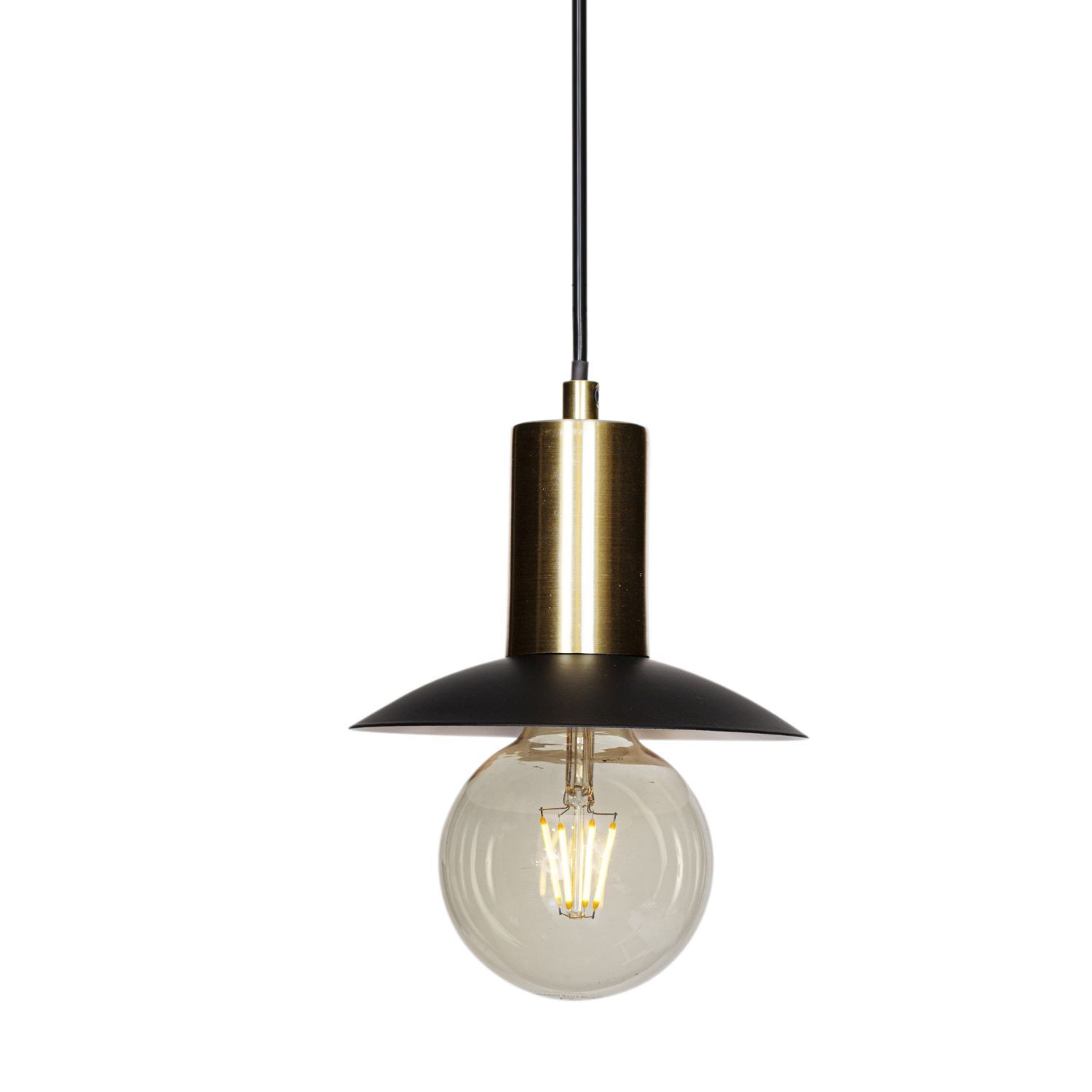 Hängelampe Metall 16 cm breit H: max. 350 cm für E27