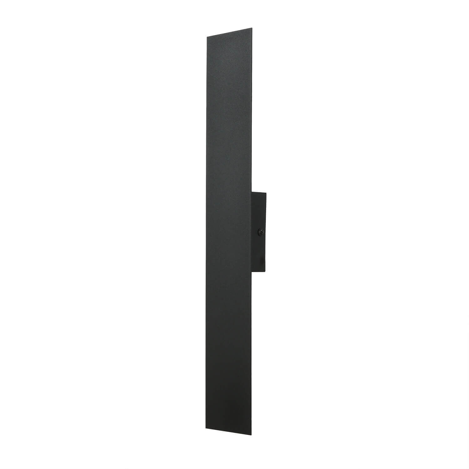 Wandleuchte Schwarz Modern Metall 50 cm lang flach eckig