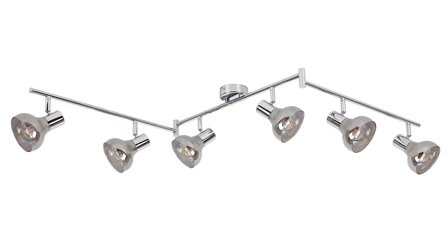 Spot de plafond Moderne en chrome E14 6-flmg flexible