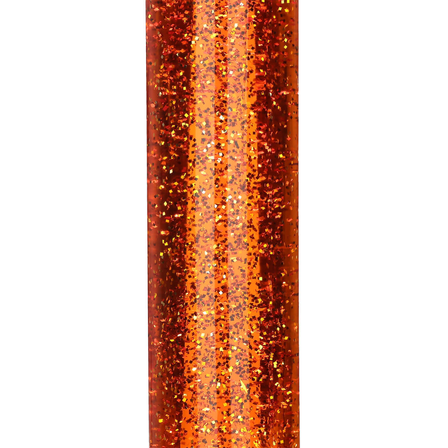 Retro Lavalampe Glitter Orange rund Ø13cm YVONNE Glitzer