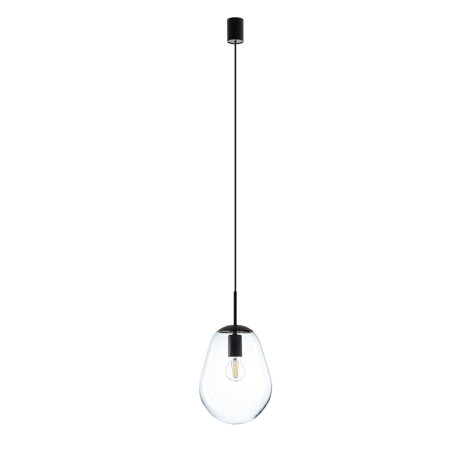Stilvolle Hängelampe Glas Schirm Ø22cm E27 Küche