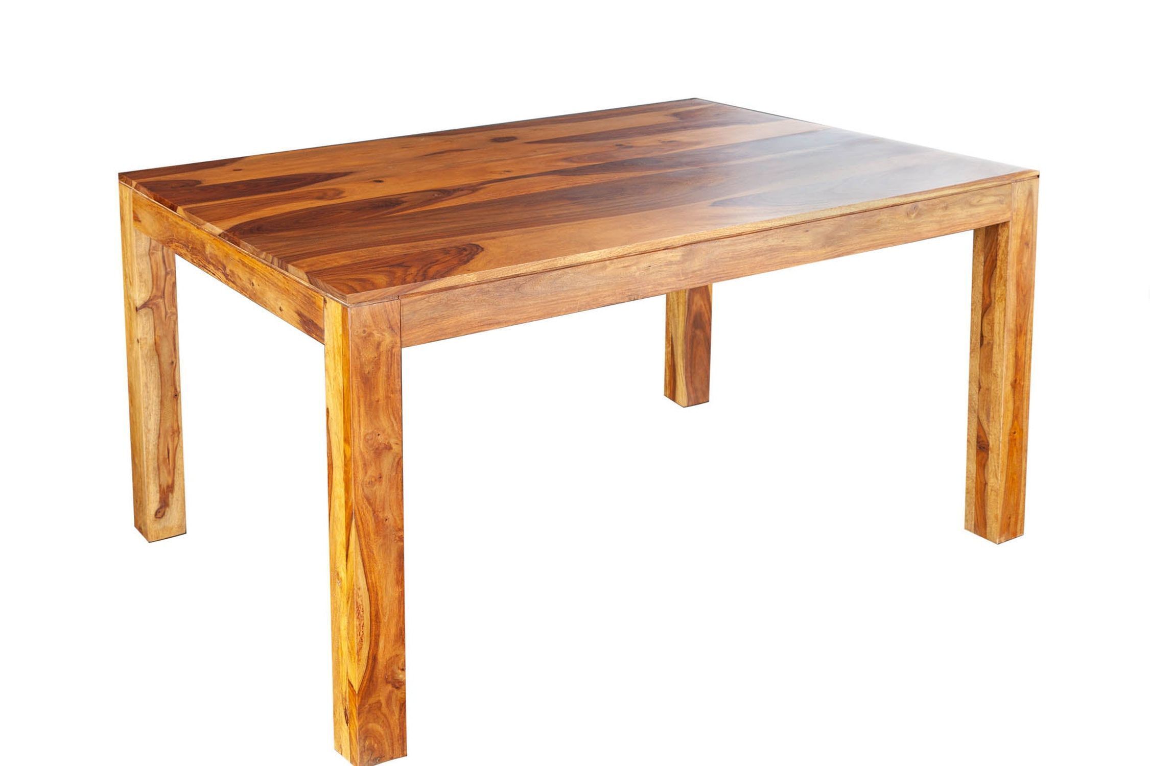 Table de salle à manger en bois de sheesham naturel 120 x 70 cm Kaffeetisch, Mobiliar, Tabelle, Holz, Esstisch