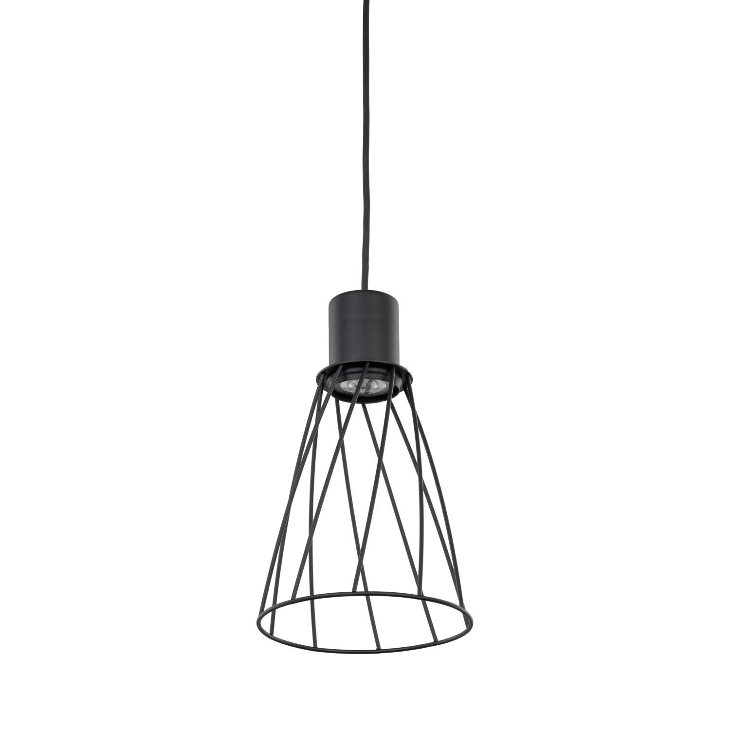 Suspension Métal Noir Ø 16 cm H : max. 170 cm GU10