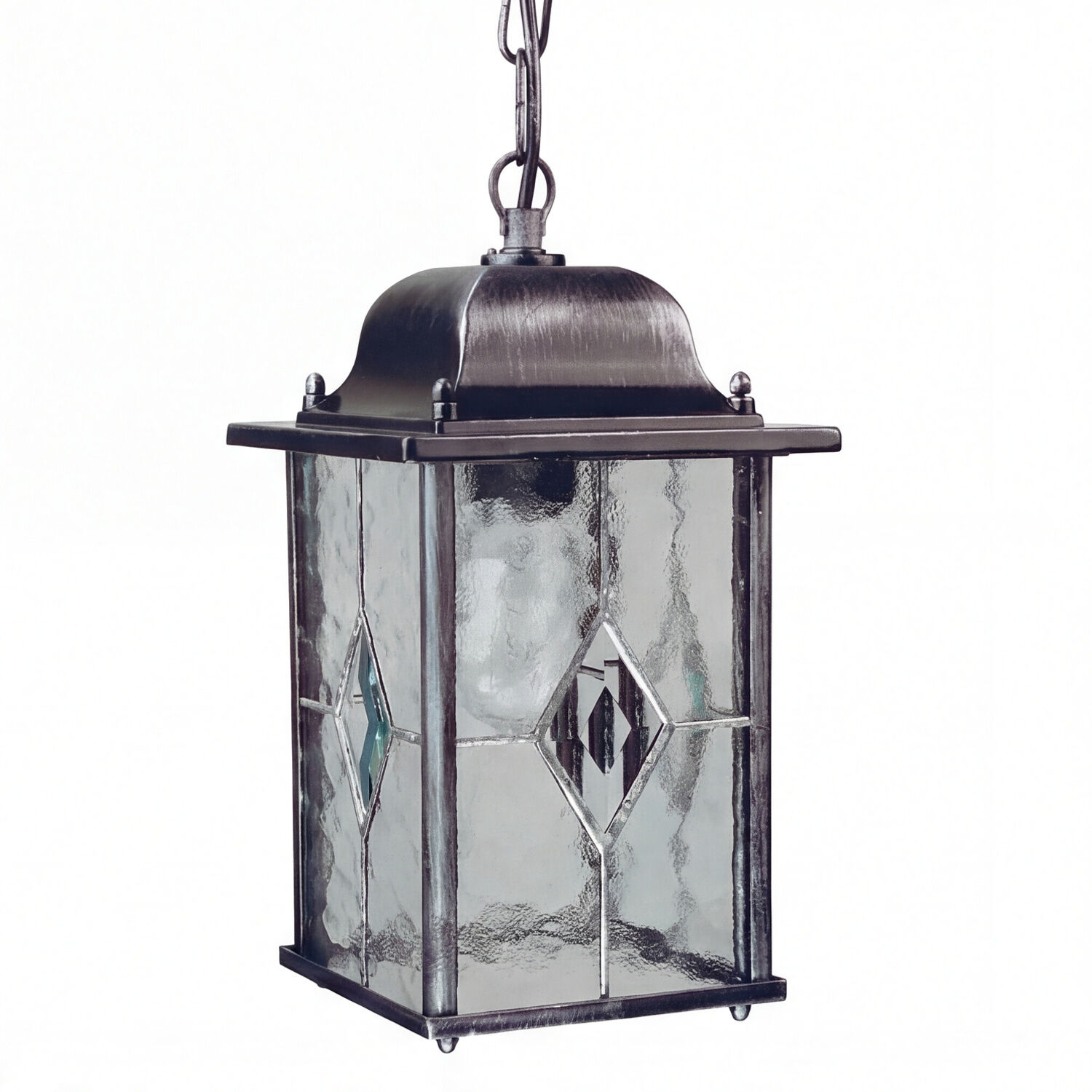aussen-haengeleuchte-thompson-1-flammig-schwarz-mit-silber-finish-vintage-02 Laterne, hängend, Glas, Metall, Geometrisch