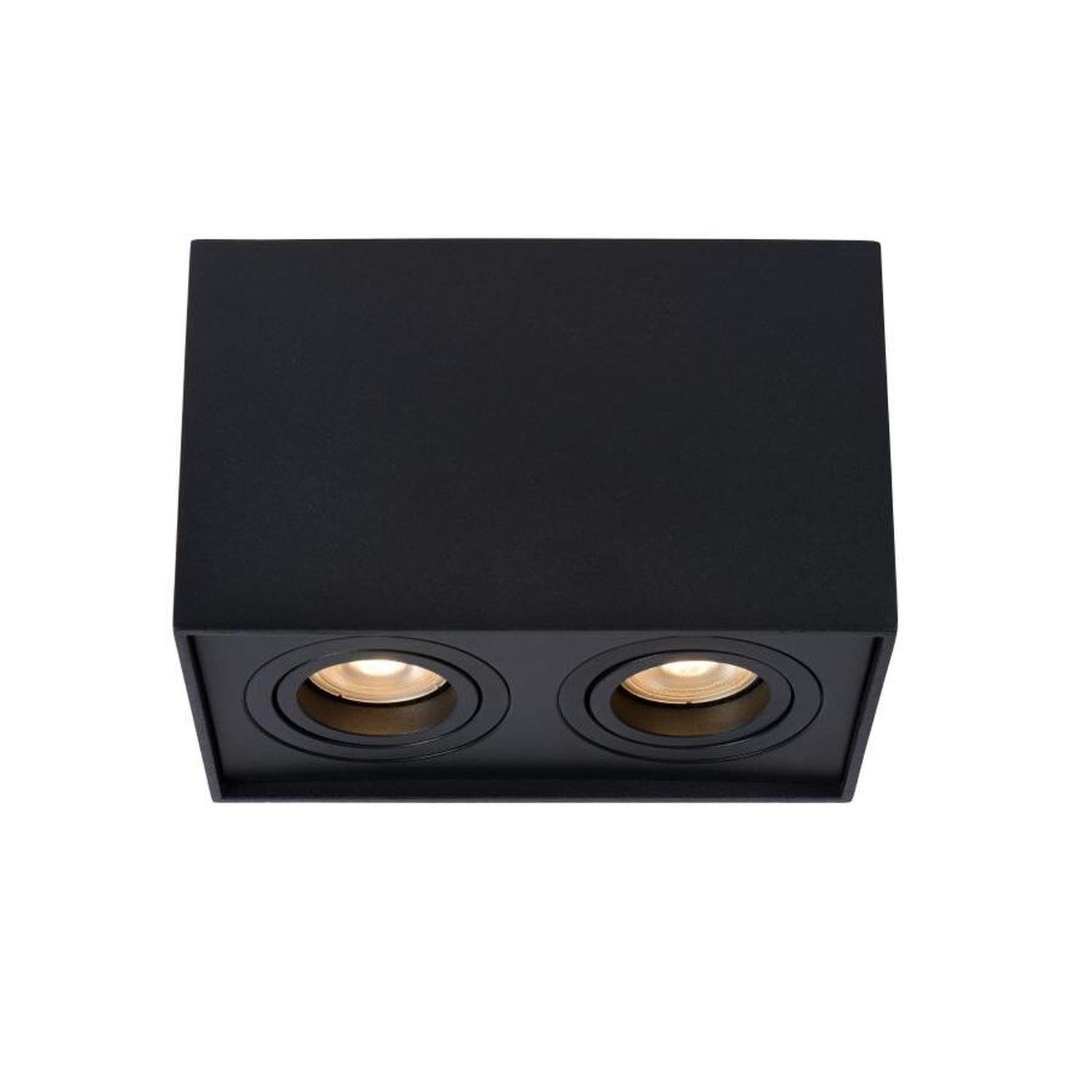 Aufbaustrahler Aluminium Schwarz GU10 modern edel