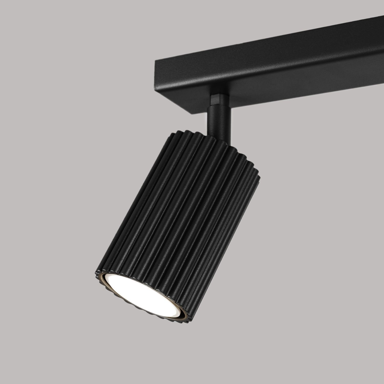 Deckenstrahler Modern B: 30 cm klein 2-flammig GU10 Schwarz