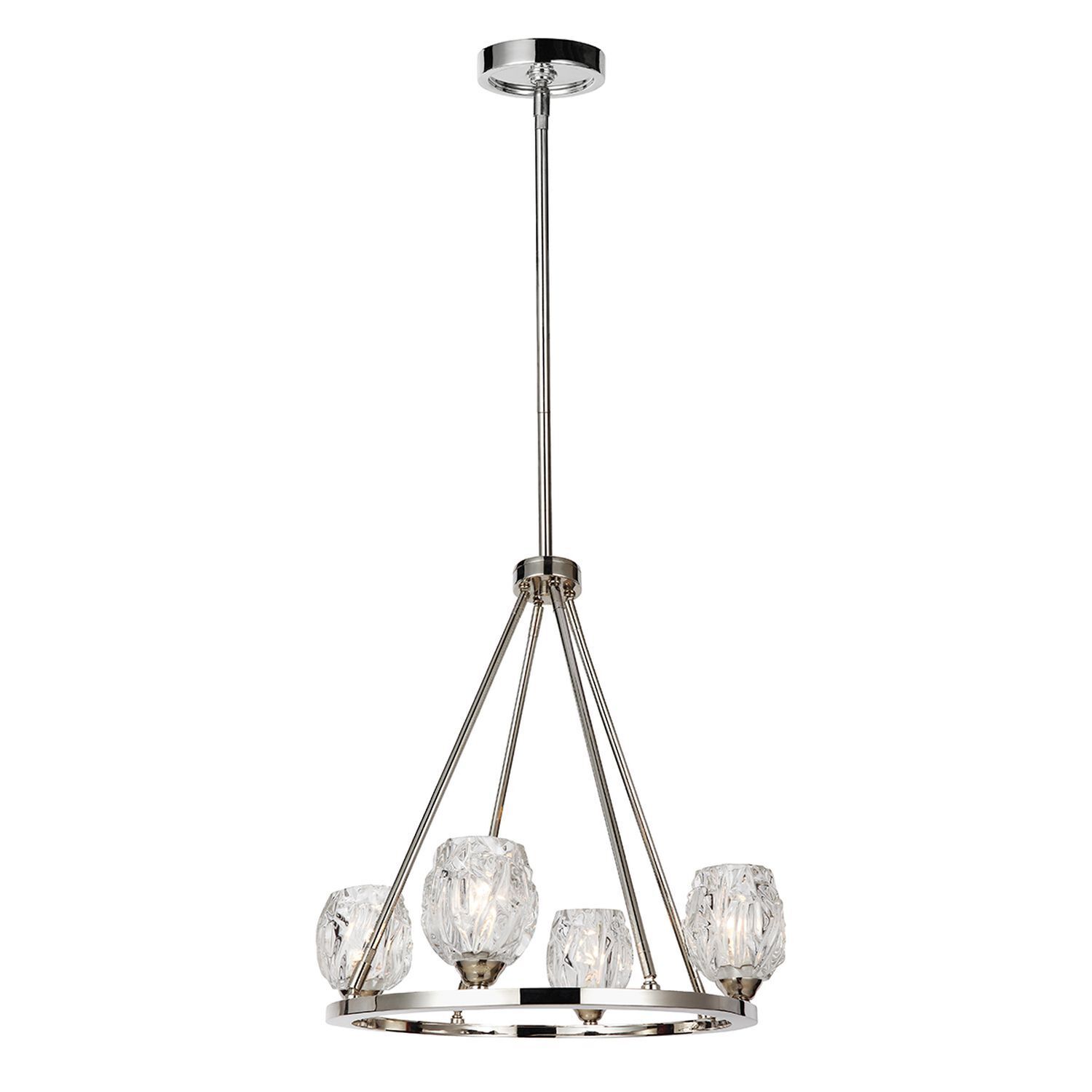 Plafonnier LED DARINA Nickel Ø54cm Lampe