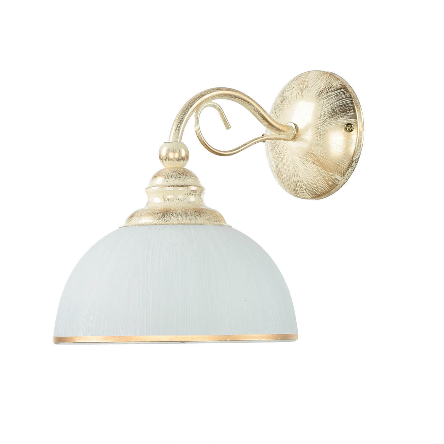 Wandleuchte Jugendstil in Weiß Gold Wohnzimmer Flur Lampe, Leuchte