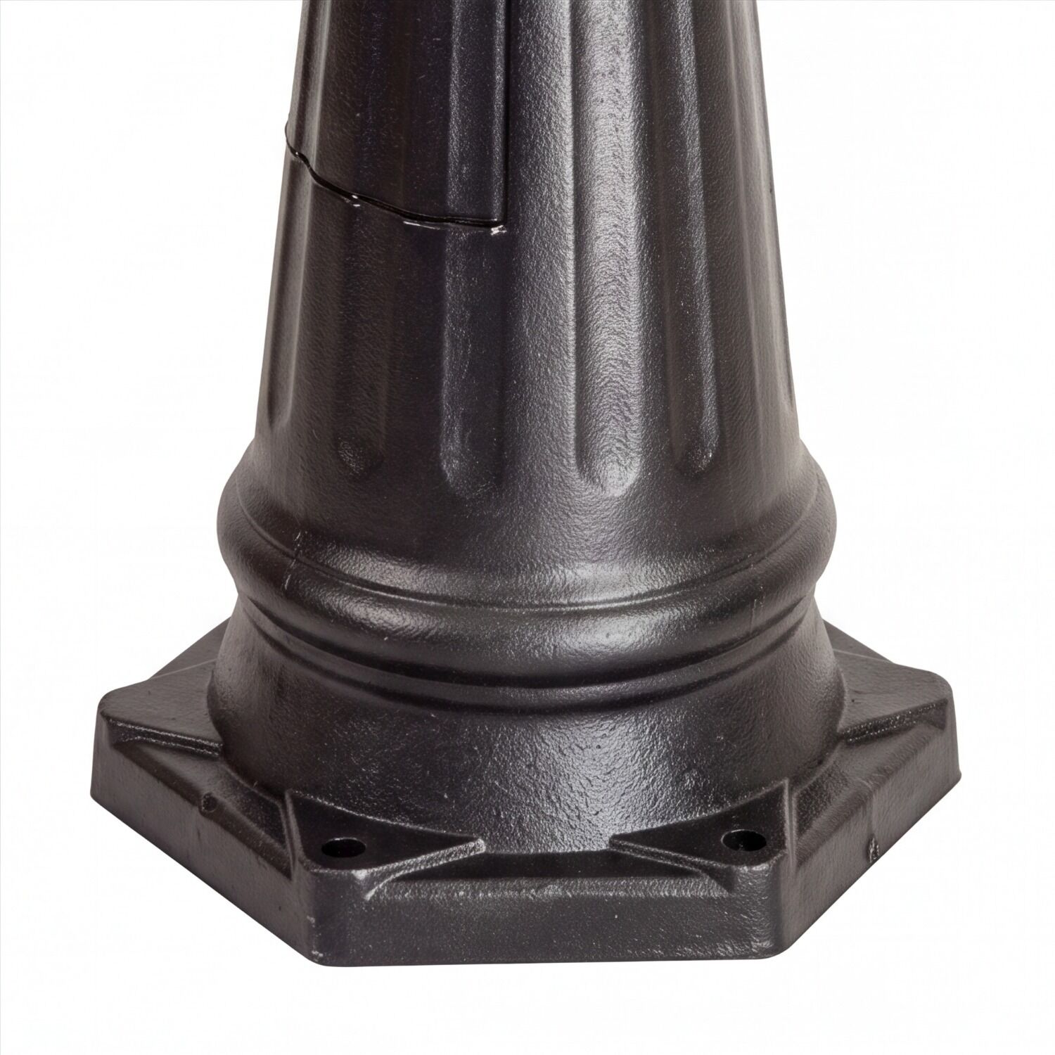Stützbasis, Stahlfuß, Standleuchte, Schwarz, Gussfuß
