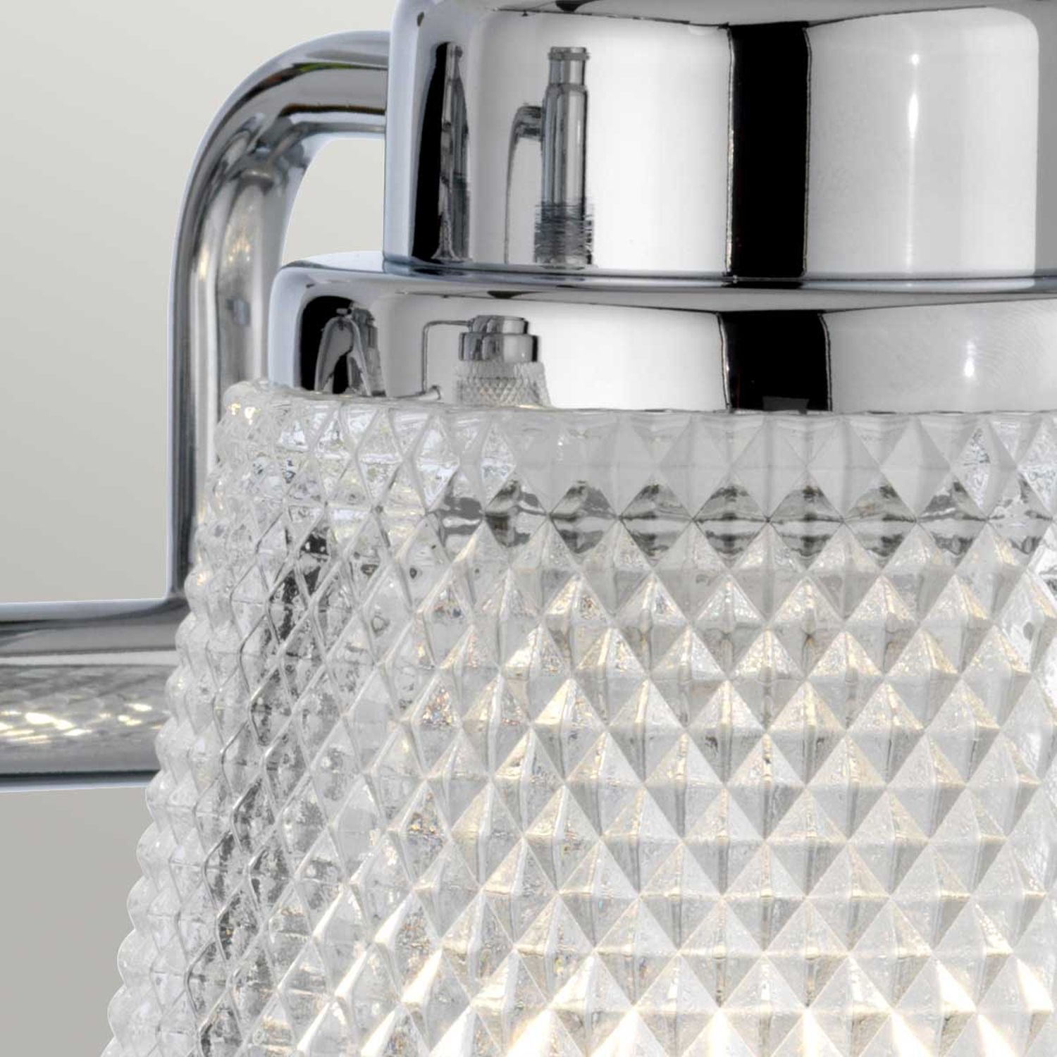 Wandlampe Spiegel LED G9 IP44 B: 34,5 cm Metall Glas in Chrom Kanne, Wasserkrug