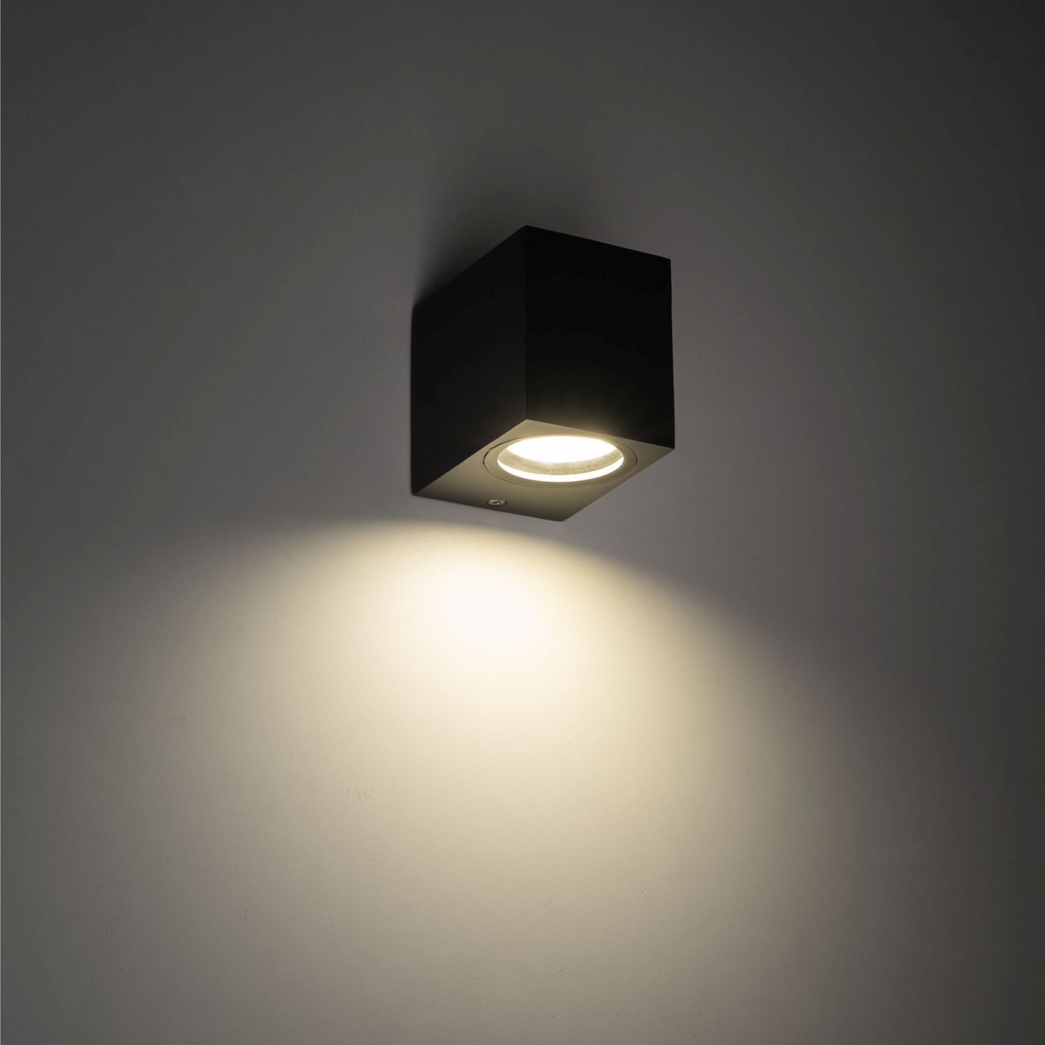 Applique murale extérieure Downlight Gris Métal IP44 GU10 H:8 cm Beleuchtung, Deckenleuchte