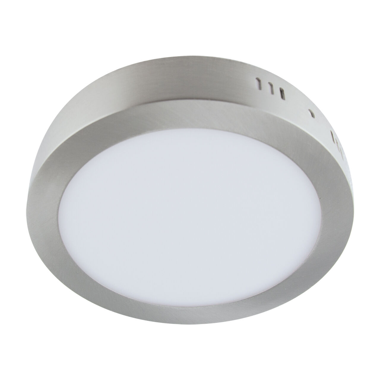 LED Deckenleuchte rund D: 22,5 cm Chrom Weiß 4000 K 2010 lm