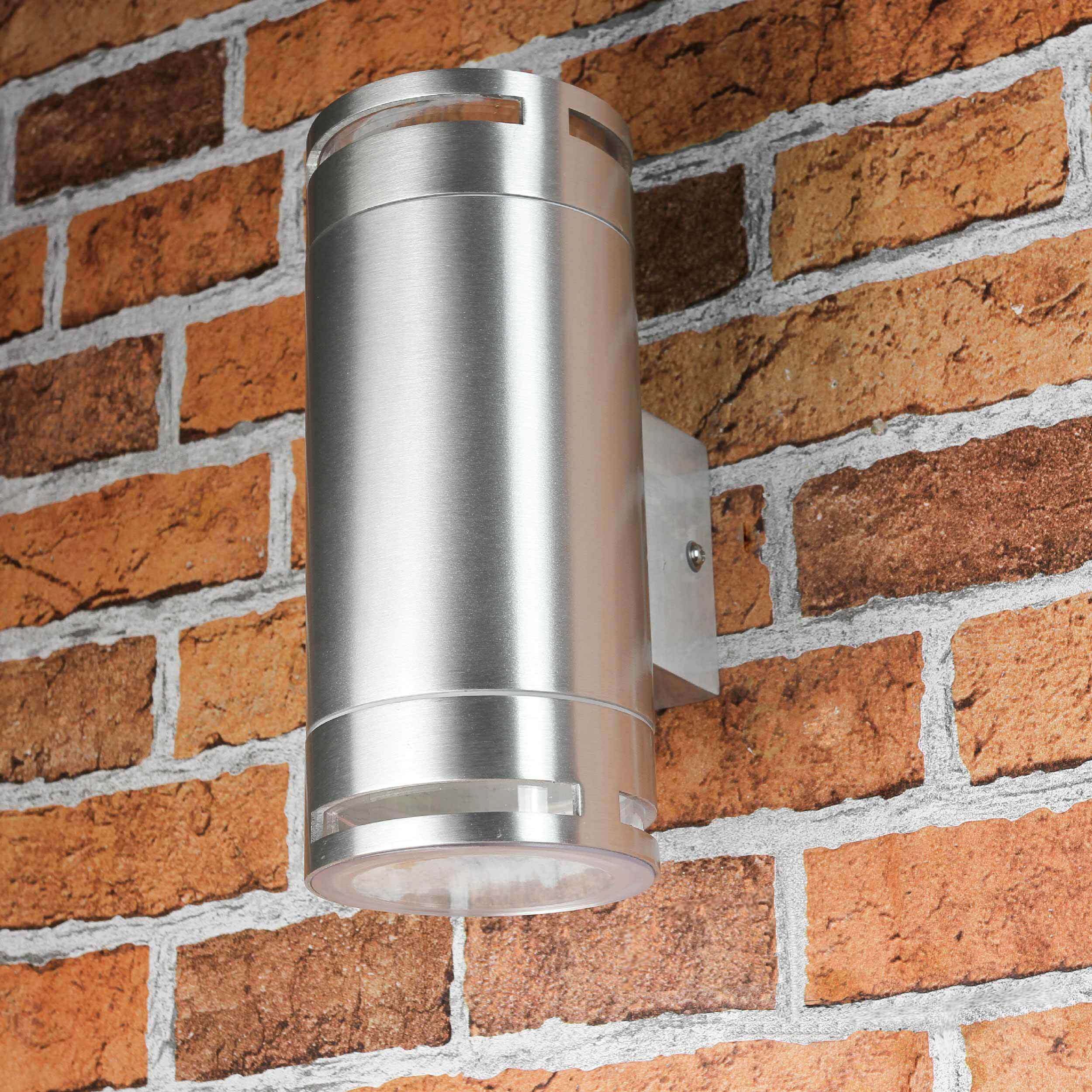 Außenleuchte Alu up & down Backstein