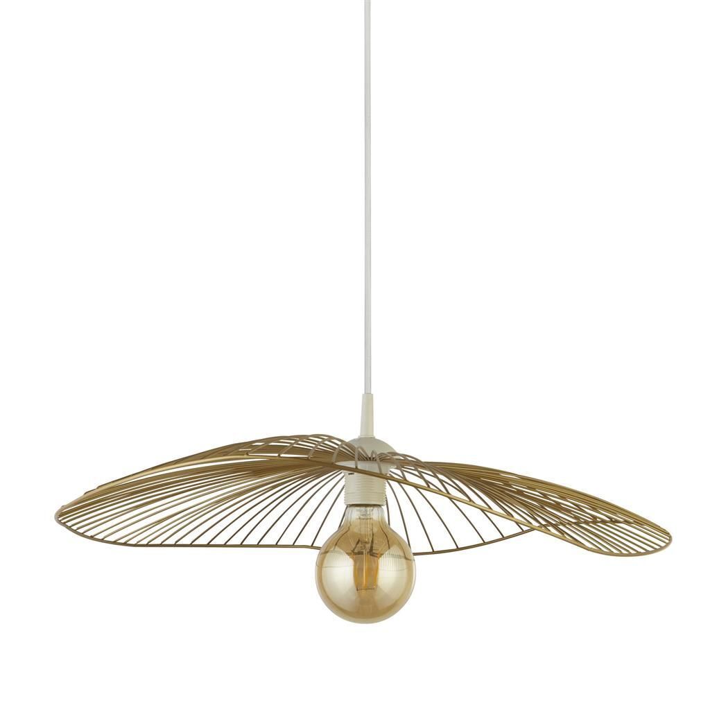 Suspension en métal doré E27 Ø 53 cm réglable en hauteur