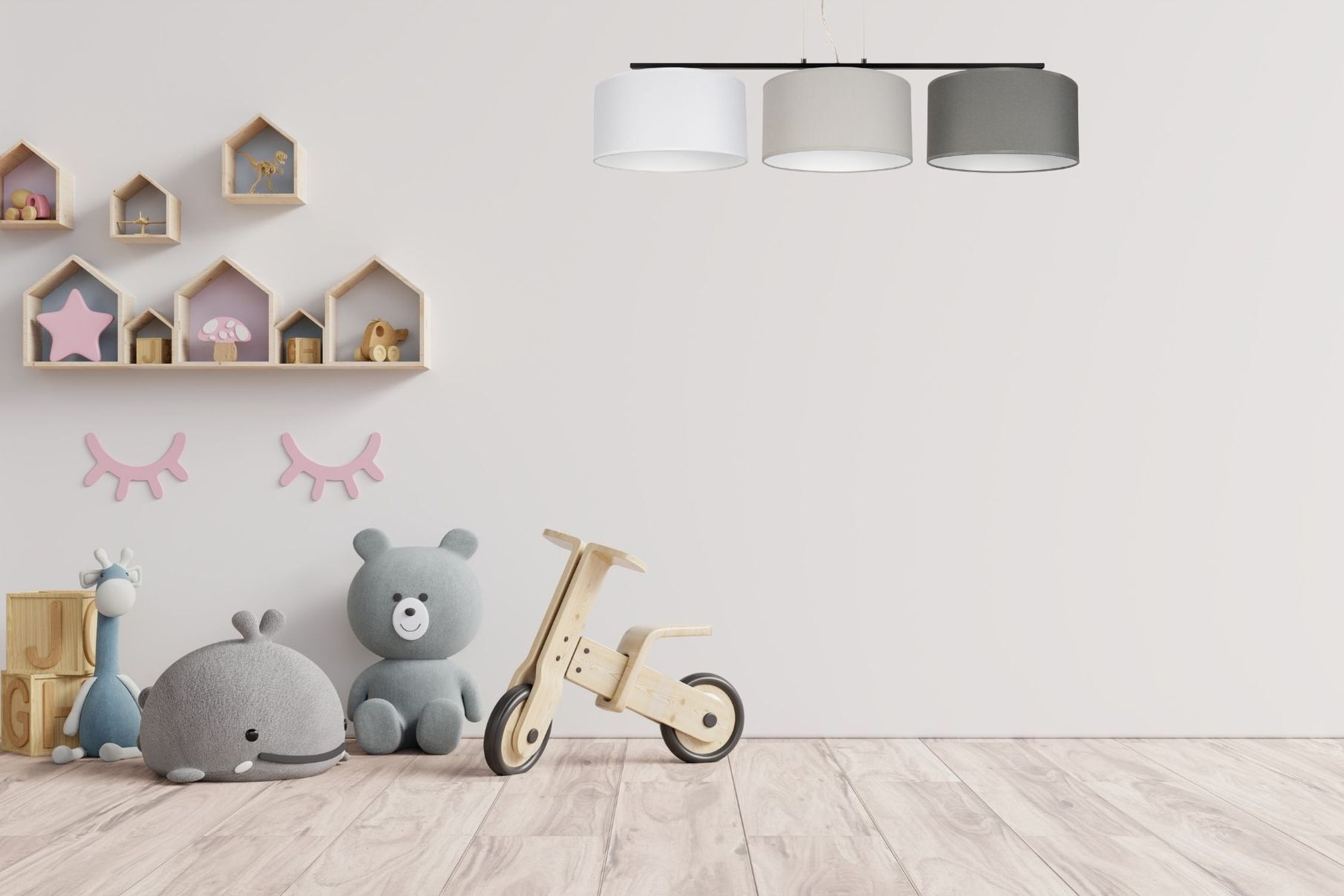 Kinderzimmer, Spielzeug, Kuscheltier, Holzspielzeug, Wanddeko