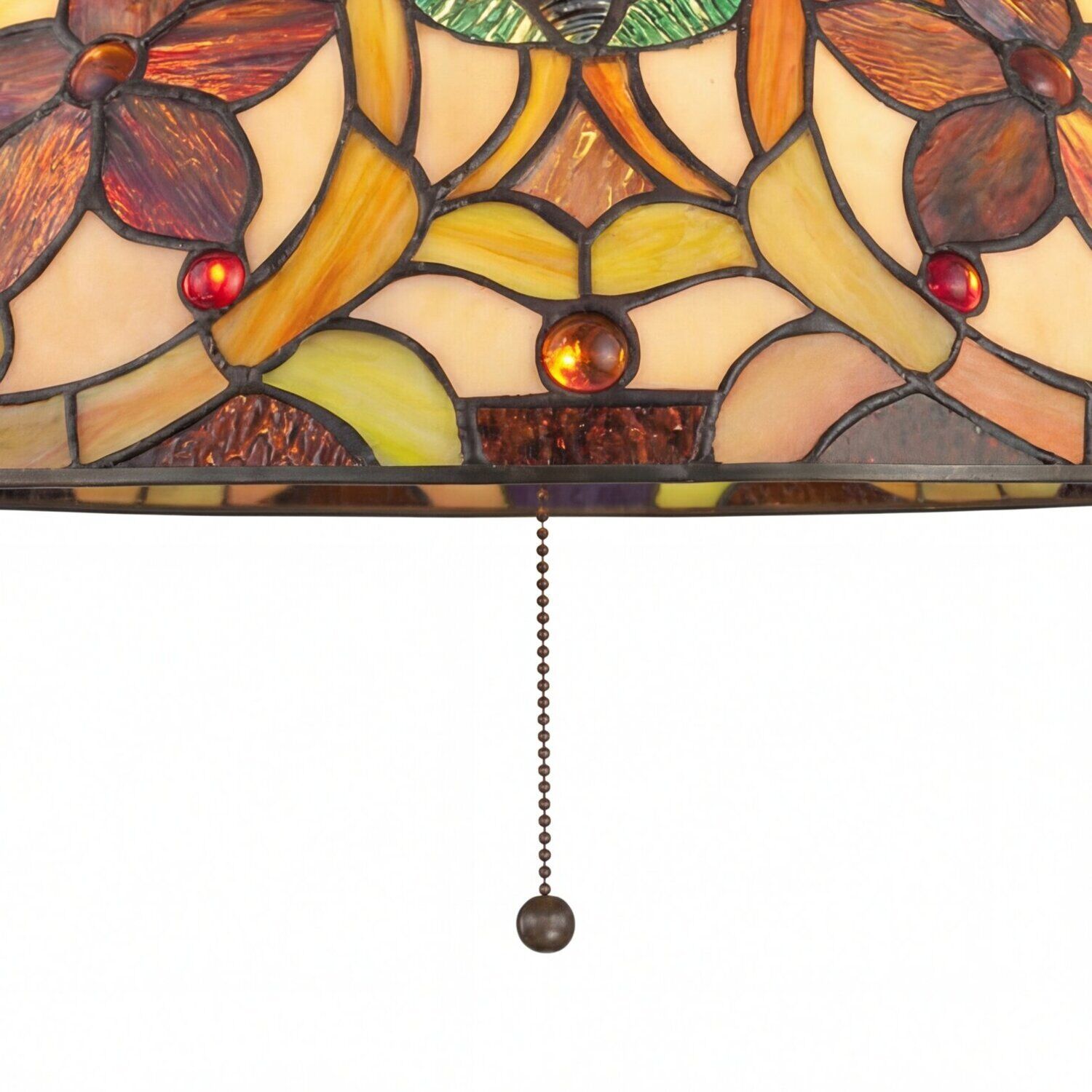 haengeleuchte-pendelleuchte-haengelampe-farfalla-6-3-flammig-bronze-antik-gelb-gold-orange-tiffany-stil-05 tiffany-lamp, buntes-glas, pendelleuchte, farbiges-glas, kette-leuchte
