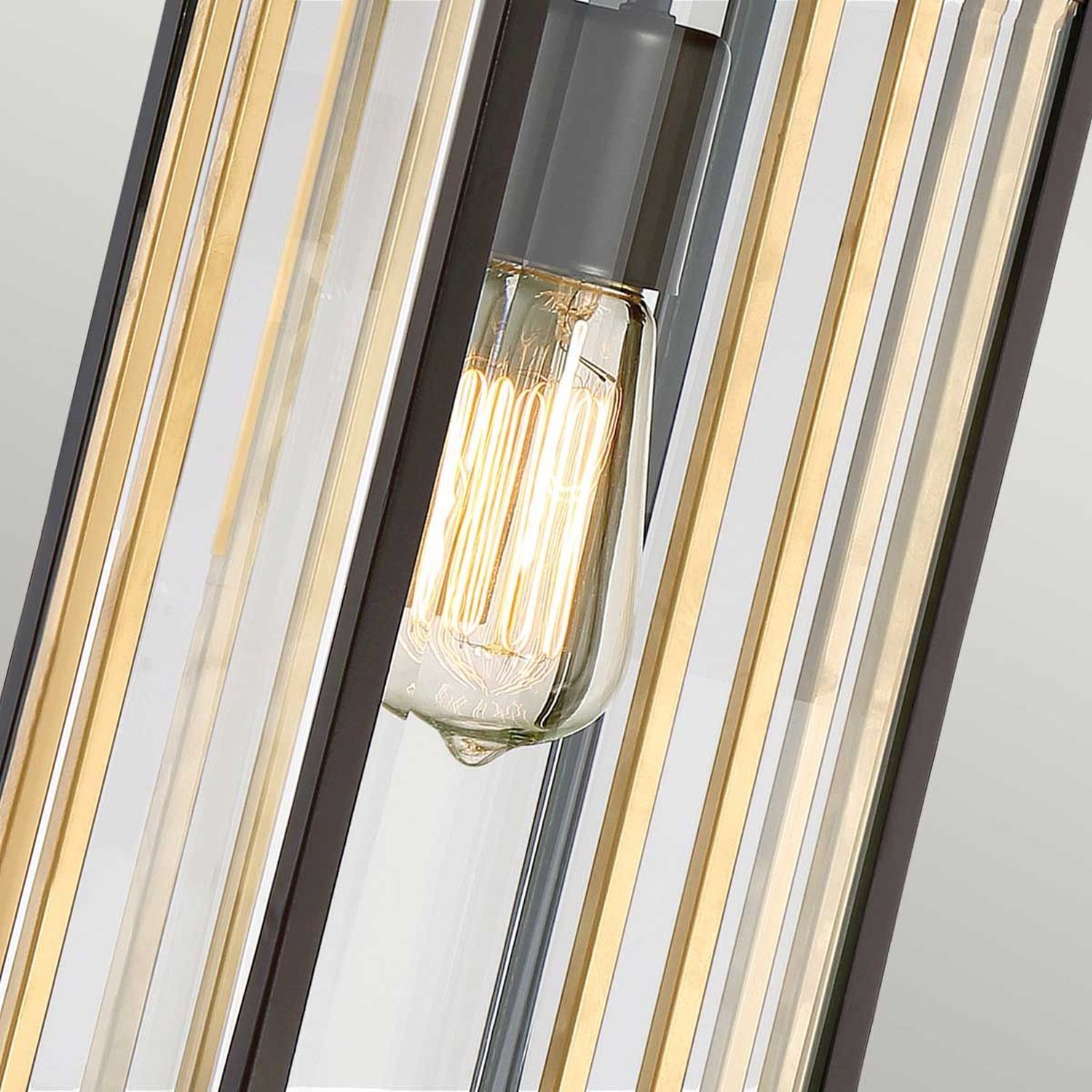 Lampe, Glühbirne, Wandleuchte, Metallrahmen, Transparent