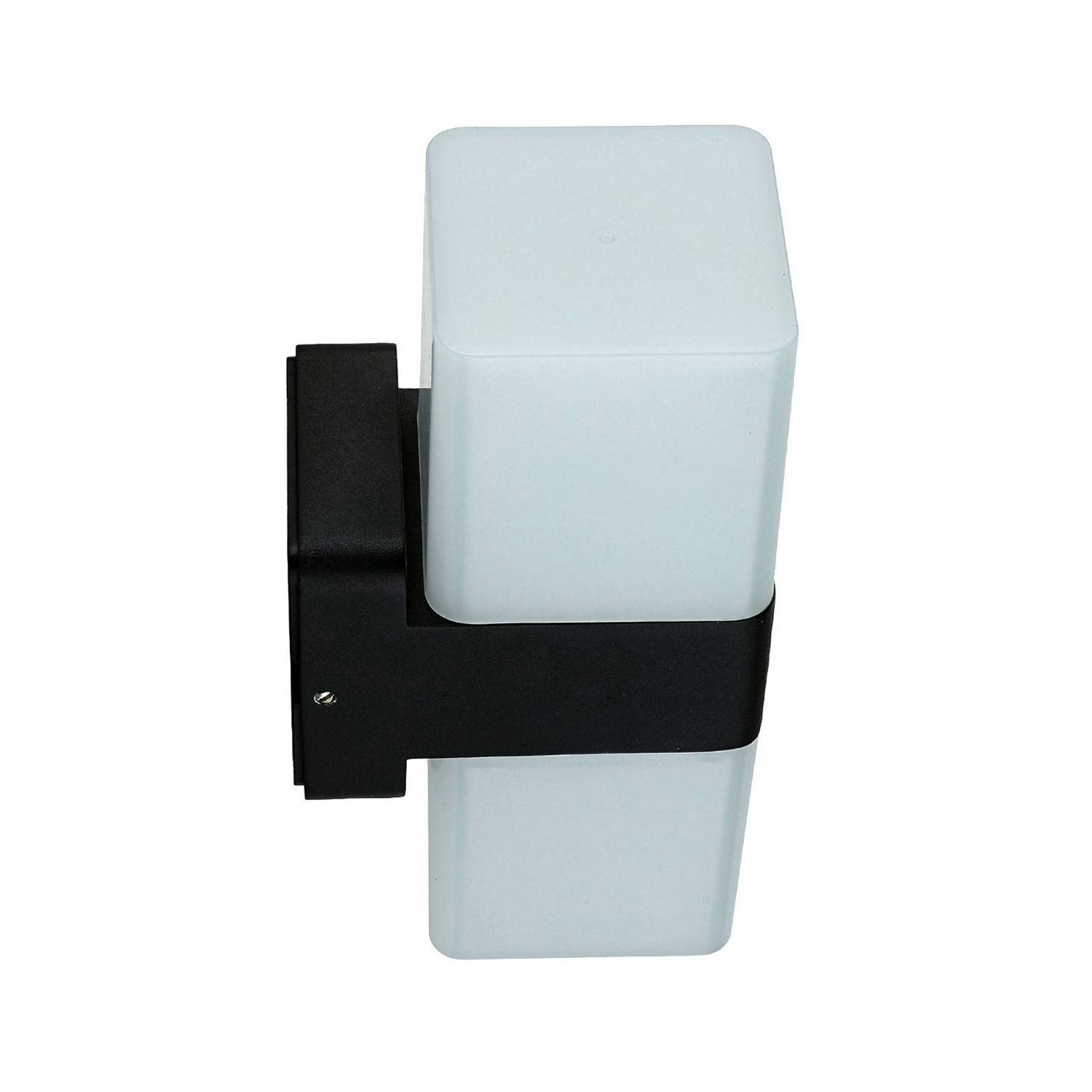 LED Außenwandleuchte Aluminium IP44 H: 20,5 cm eckig Postfach