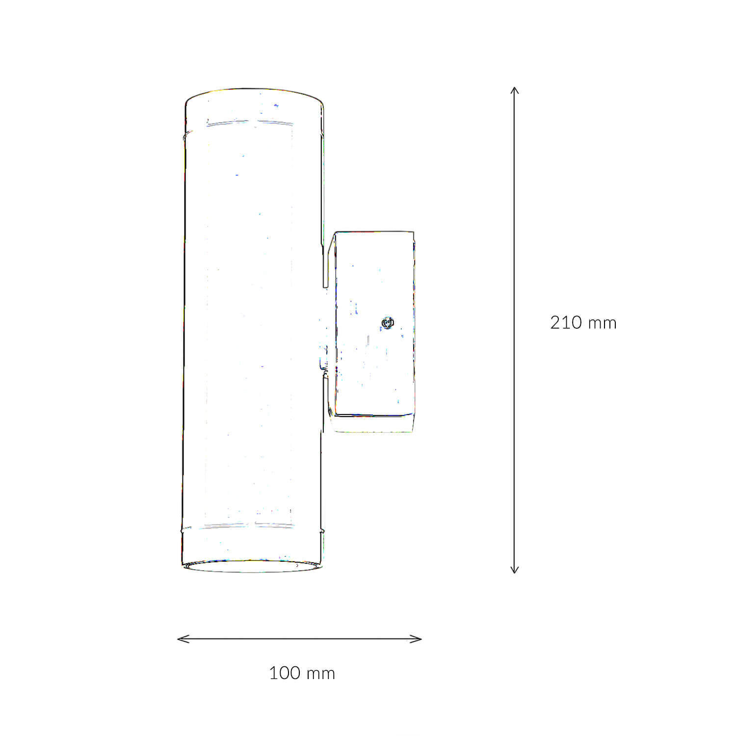 Up Down luminaire extérieur laiton massif IP64 inoxydable