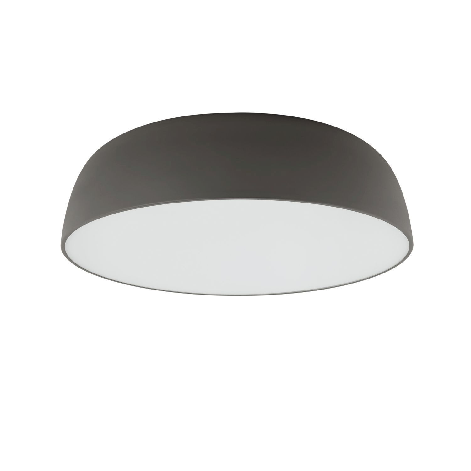 Runde Deckenleuchte Grau E27 Ø58 cm blendarm wohnlich