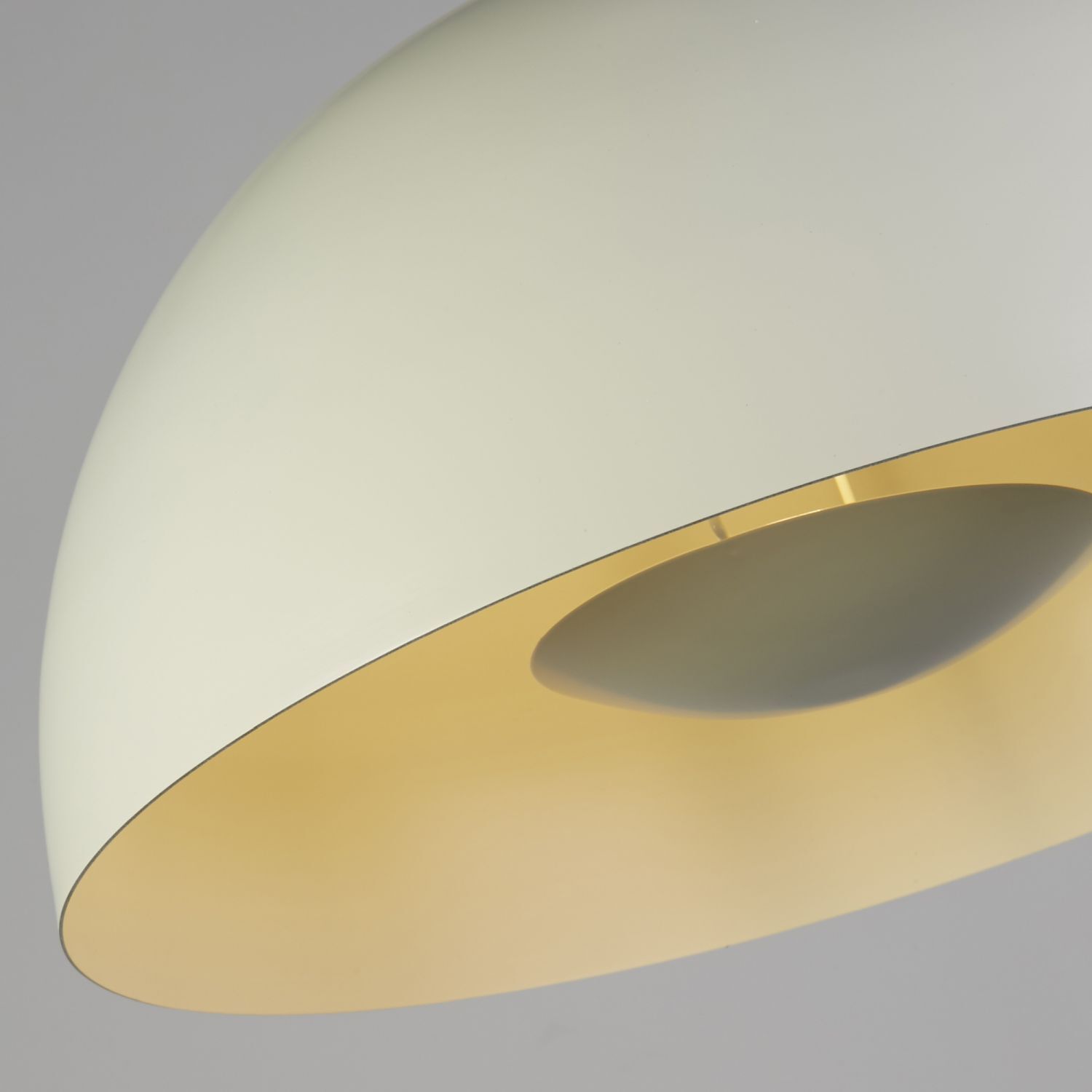 Lampe à suspendre en métal crème E27 jusqu'à 60 W Ø40 cm rond