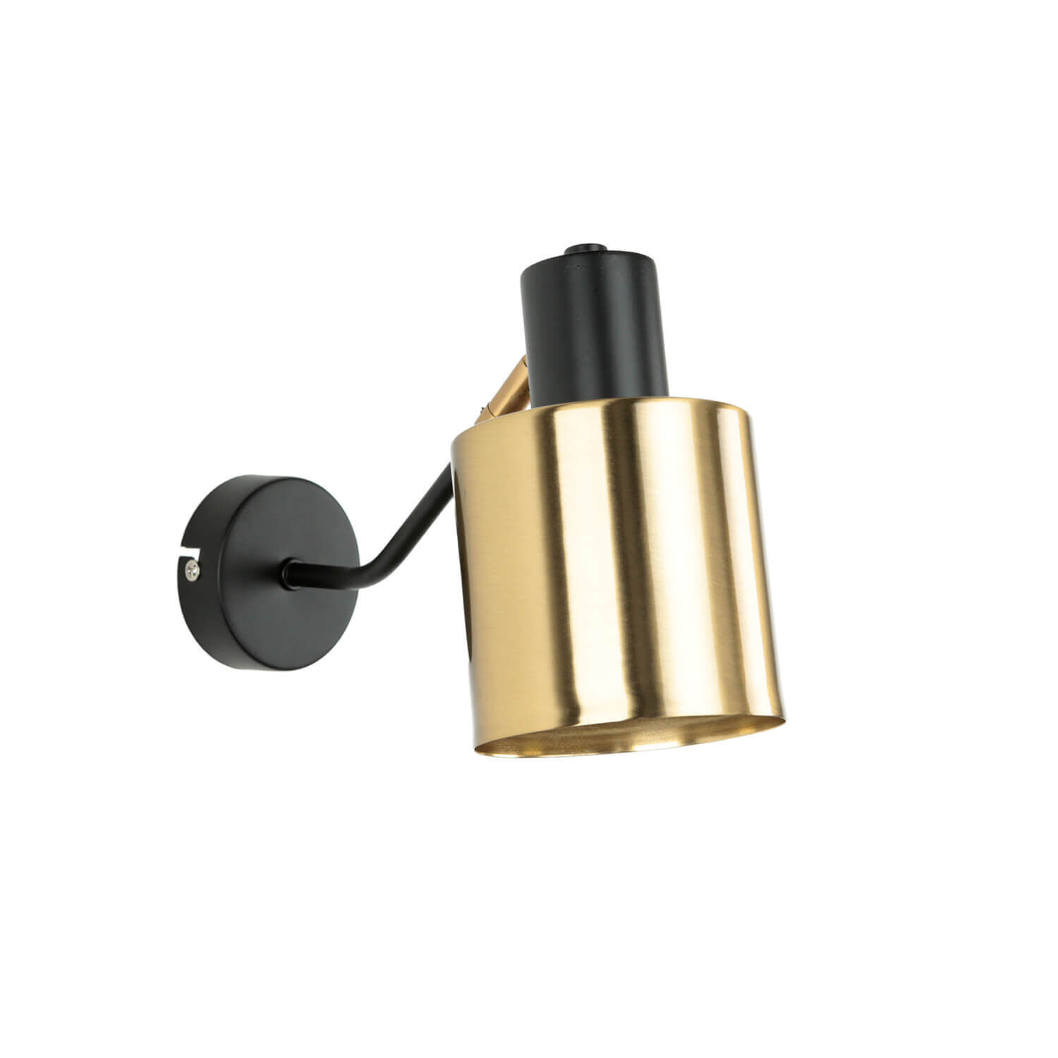 Wandleuchte Messing Schwarz verstellbar E27 Industrial Beleuchtung, Lampe