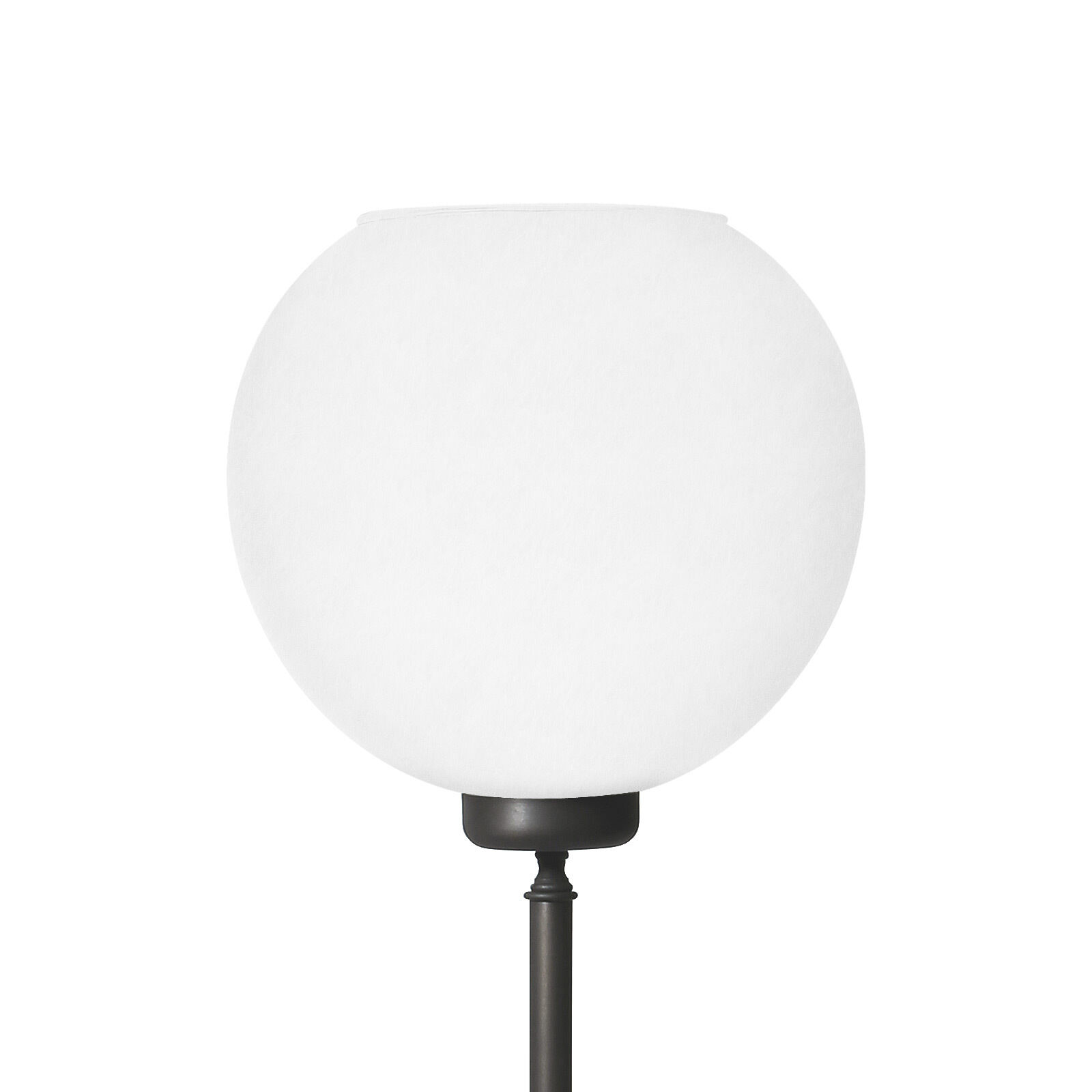 Deckenfluter klein 152 cm Messing Glas E27 in Bronze Weiß Lampe, Lampenschirm