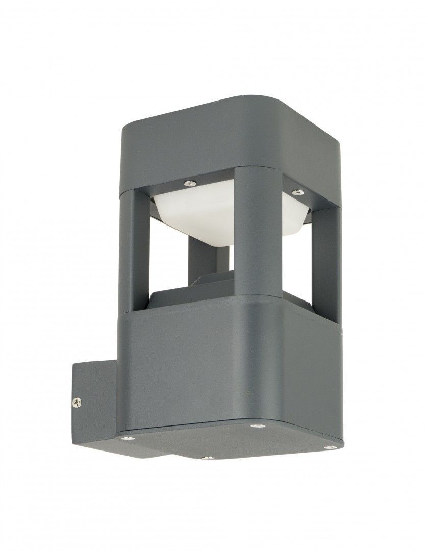 Luminaire extérieur anthracite carré IP54 résistant aux intempéries GX53