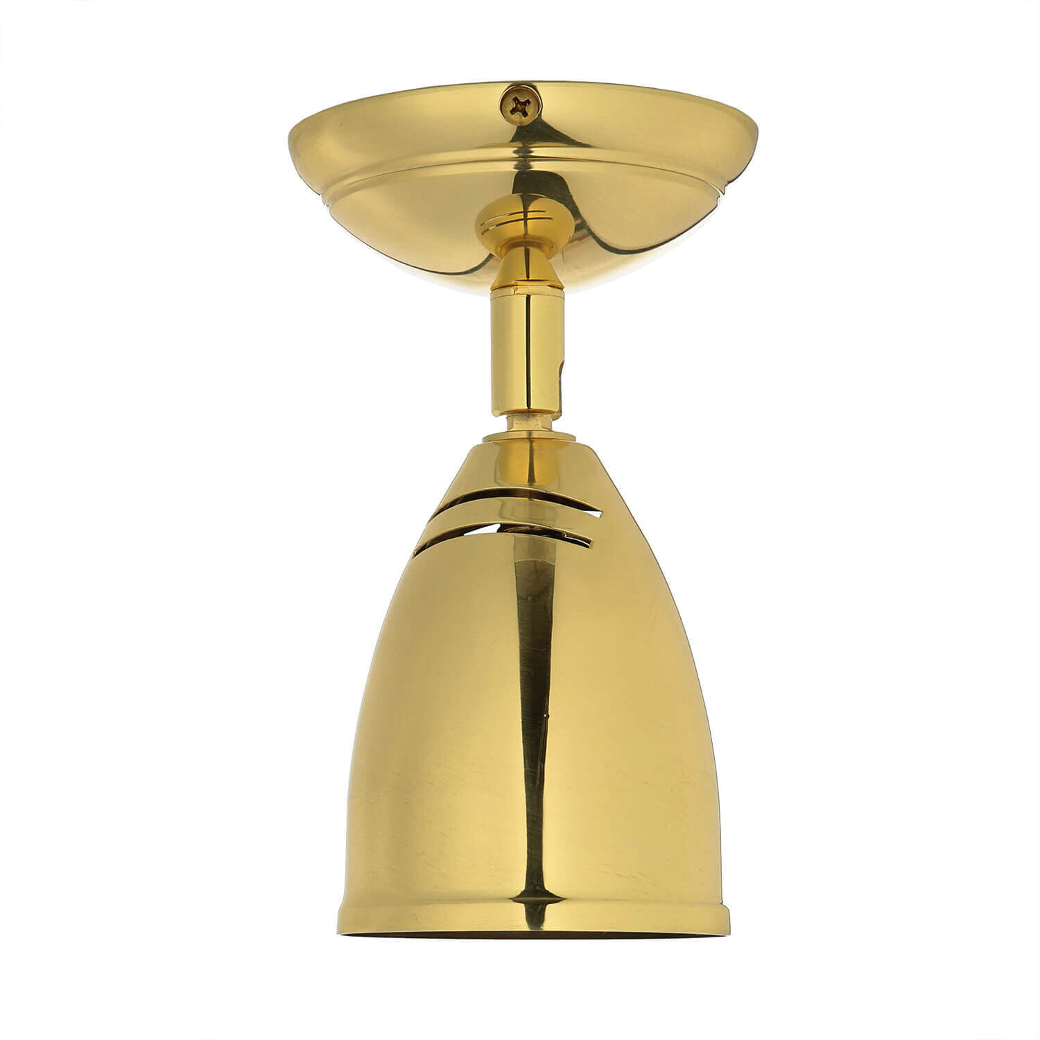 Spot lampe petit laiton massif E27 orientable Lampe