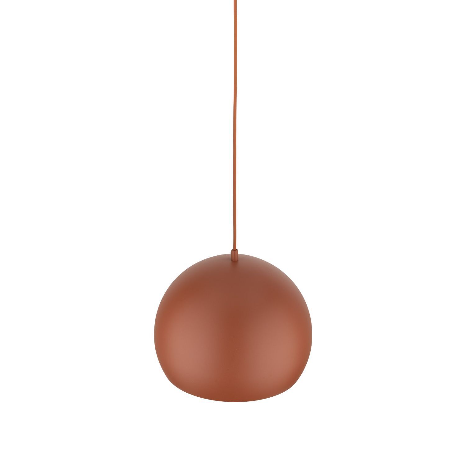 Hängelampe Metall rund Ø 27 cm Rot verstellbar E27 Kugel Retro Lampe