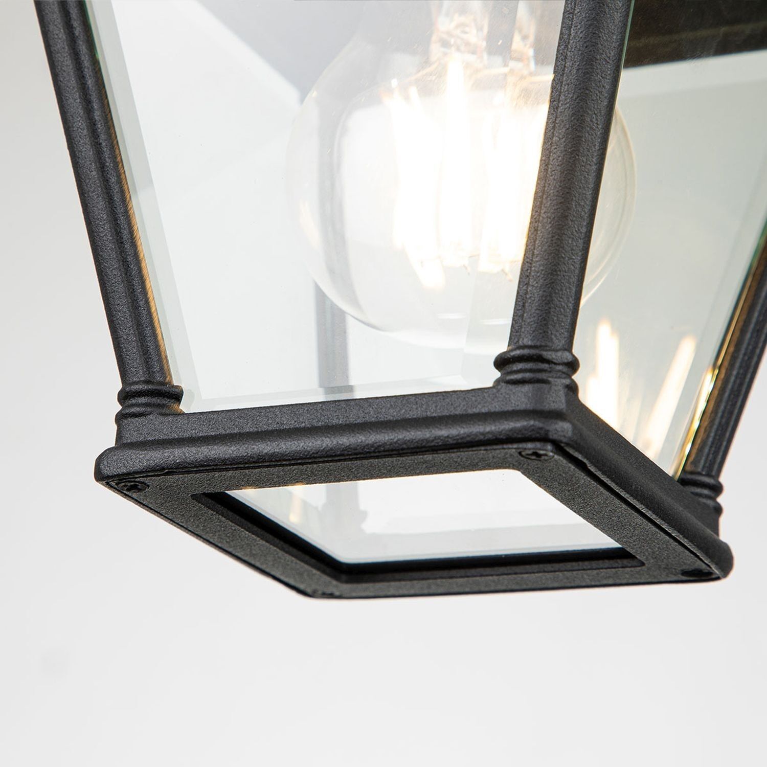 le117628-deckenleuchte-garten-terrasse-aussen-glas-aluminium-industrial-e27-ip44-transparent-06 Lamppost, Wandleuchte, Metall, Glas, Geometrisch