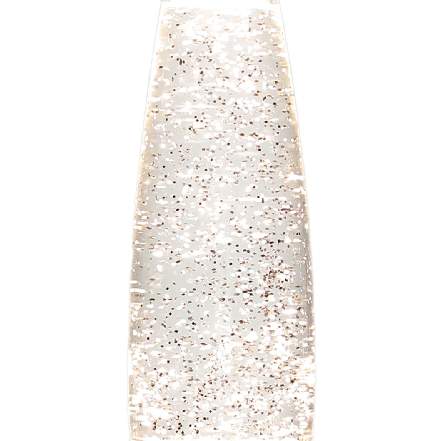 Elegante Lavalampe ANGELINA Weiß Silber Glitter 40cm