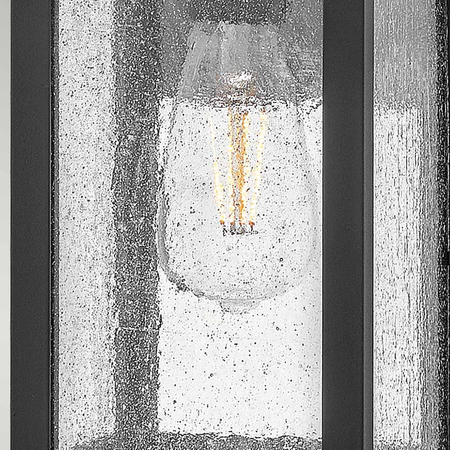 Applique extérieure noir antique verre de pluie E27 IP44 Vintage Drinnen, Beleuchtung